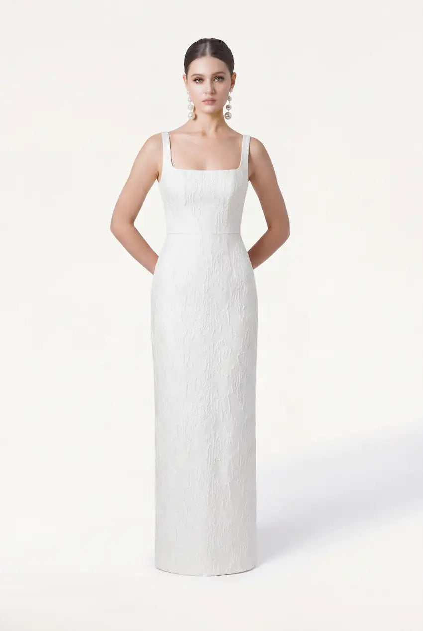 vintage ivory dress Waldorf Bridal In Size:UK 12 / FR  40 finalfinal 90s Maurices Dress - full skirt
