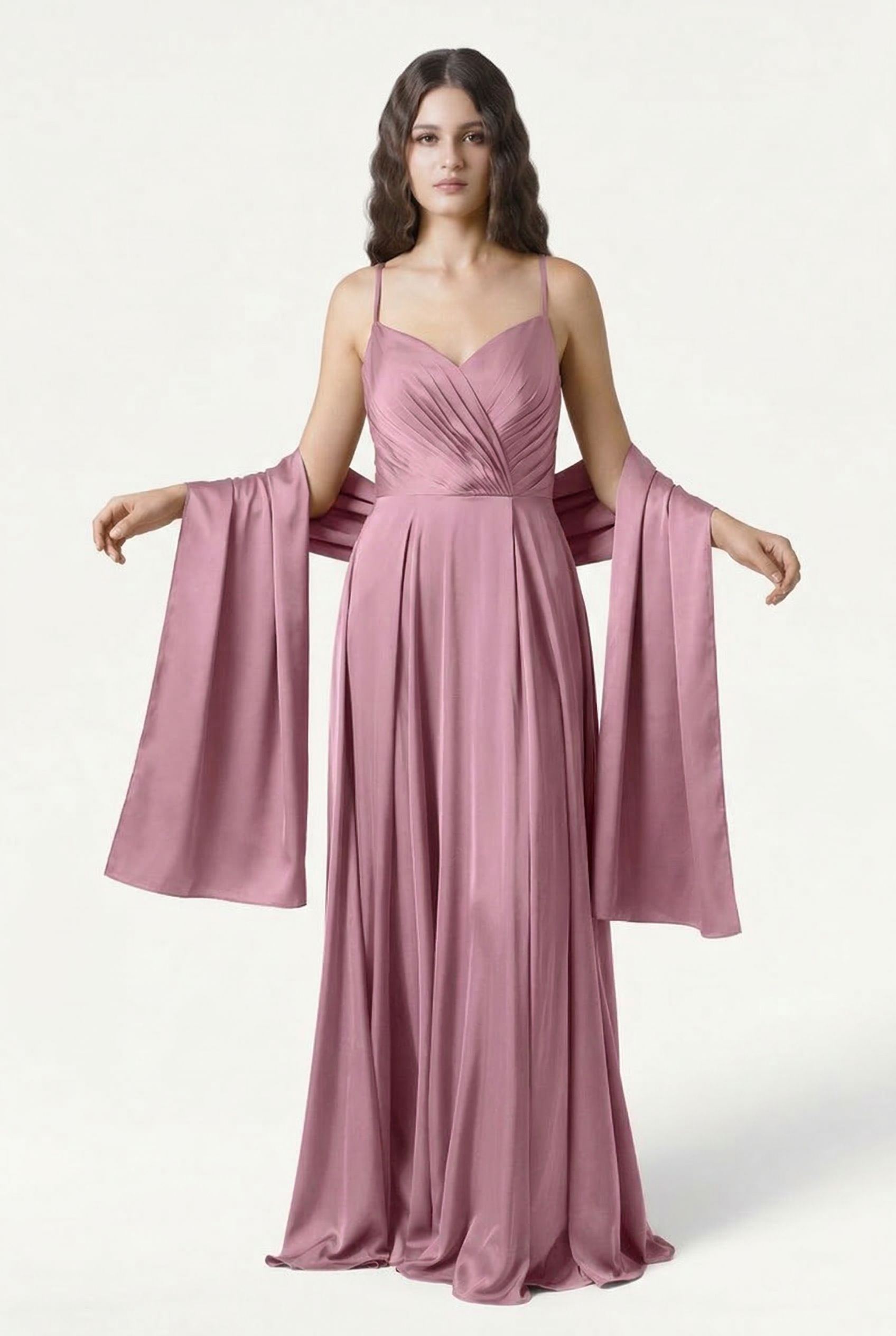 TH&TH Liquid Satin Shawl – Elegant Bridesmaid & Wedding Wrap – TH and TH