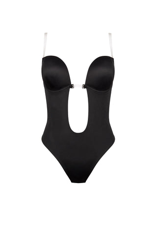 Backless Bodysuit In Black
