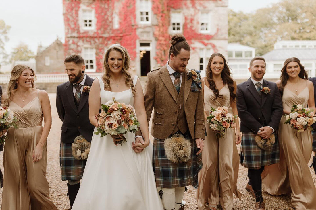 How to Match Groomswear to Bridesmaid Dress Colours