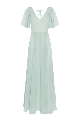 Phoebe Bridesmaid Dress In Dusty Eucalyptus