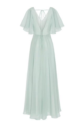 Phoebe Bridesmaid Dress In Dusty Eucalyptus