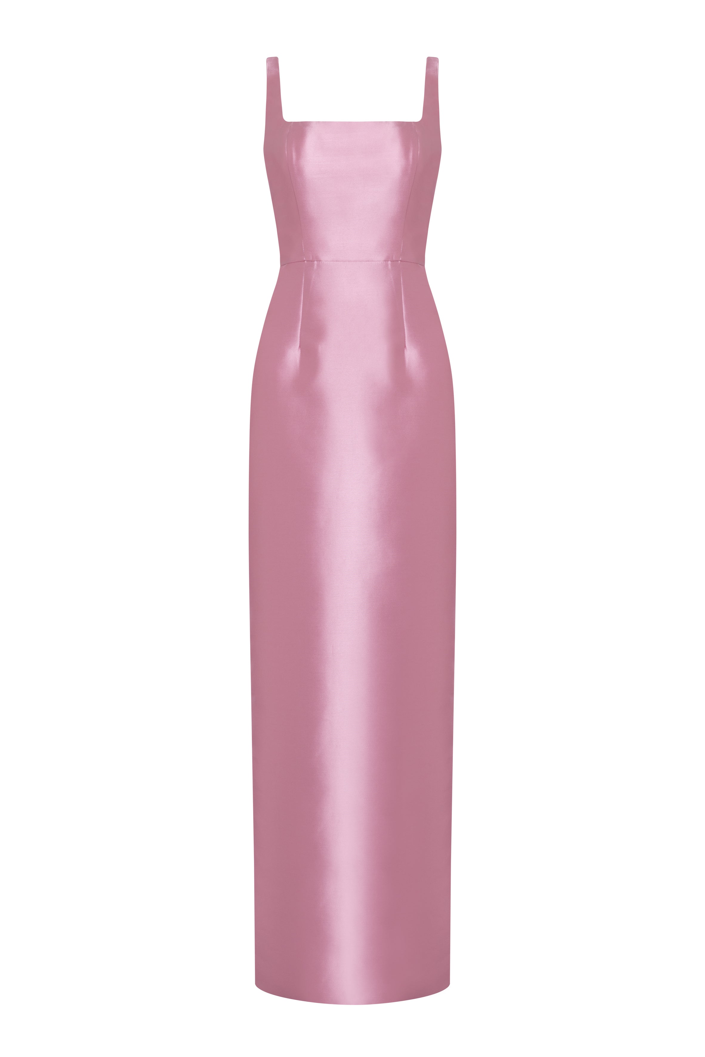 Savoy Bridesmaid Dress in Bubblegum Pink Satin Twill