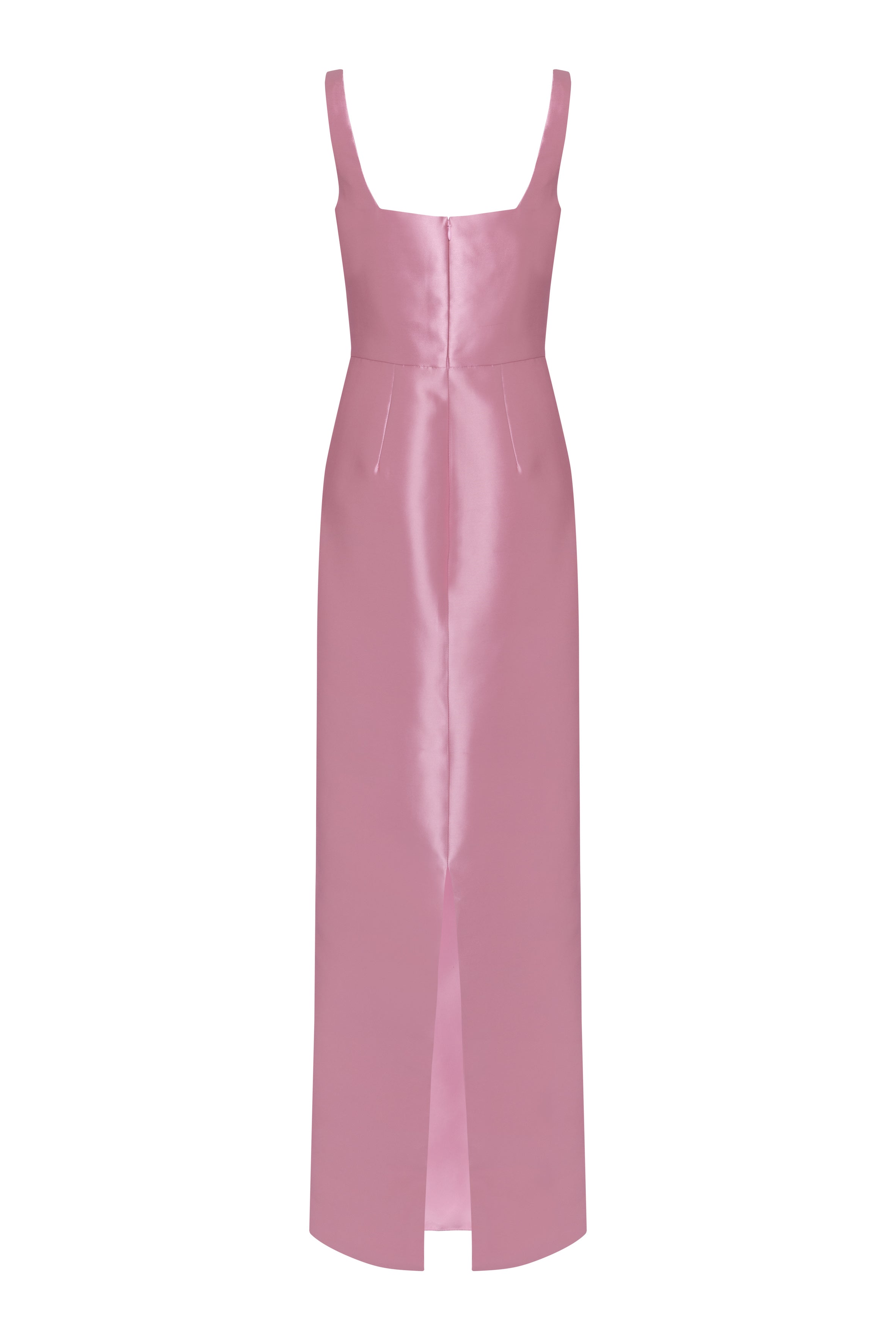 Savoy Bridesmaid Dress in Bubblegum Pink Satin Twill