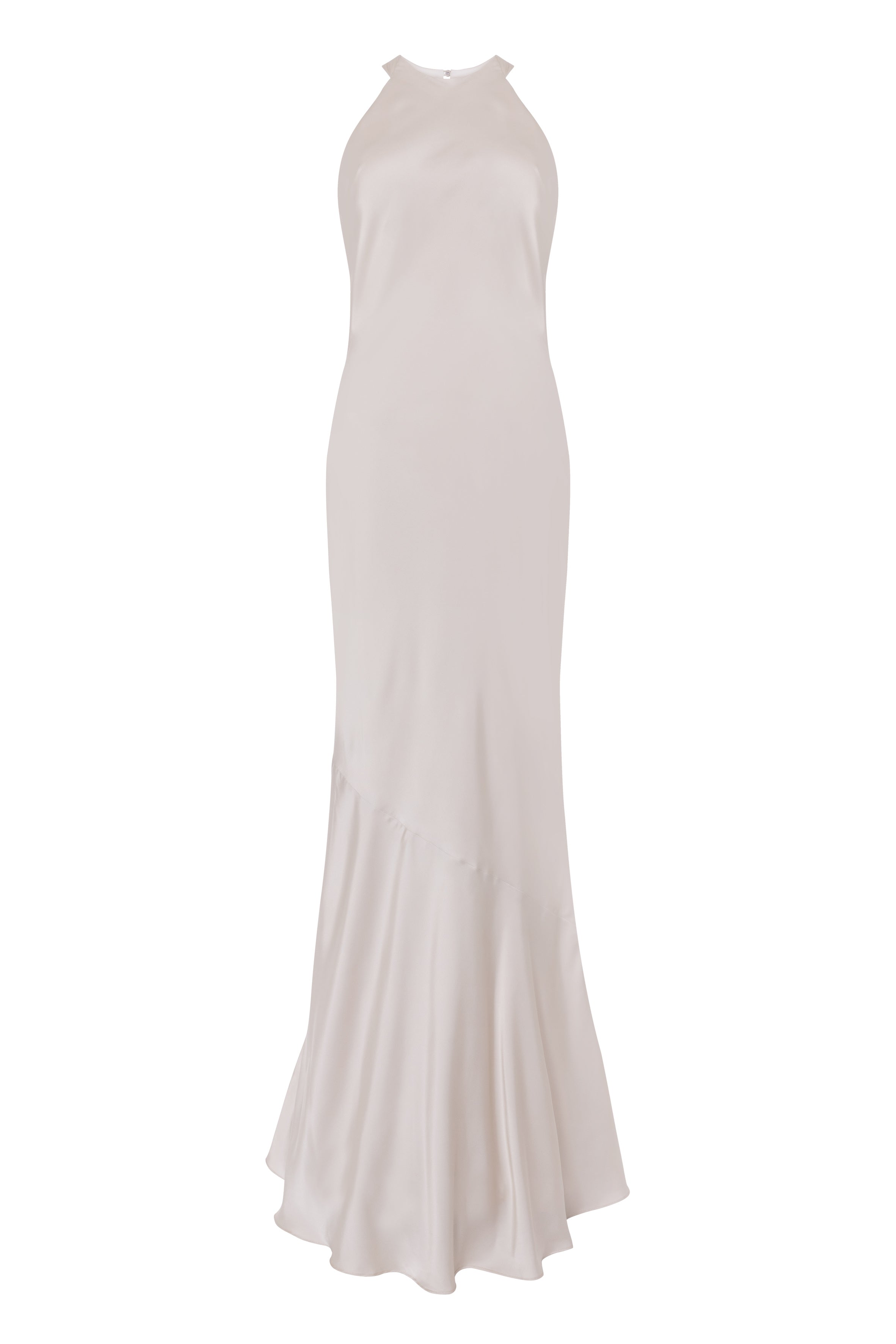 Mira Bridesmaid Dress in Oyster Satin