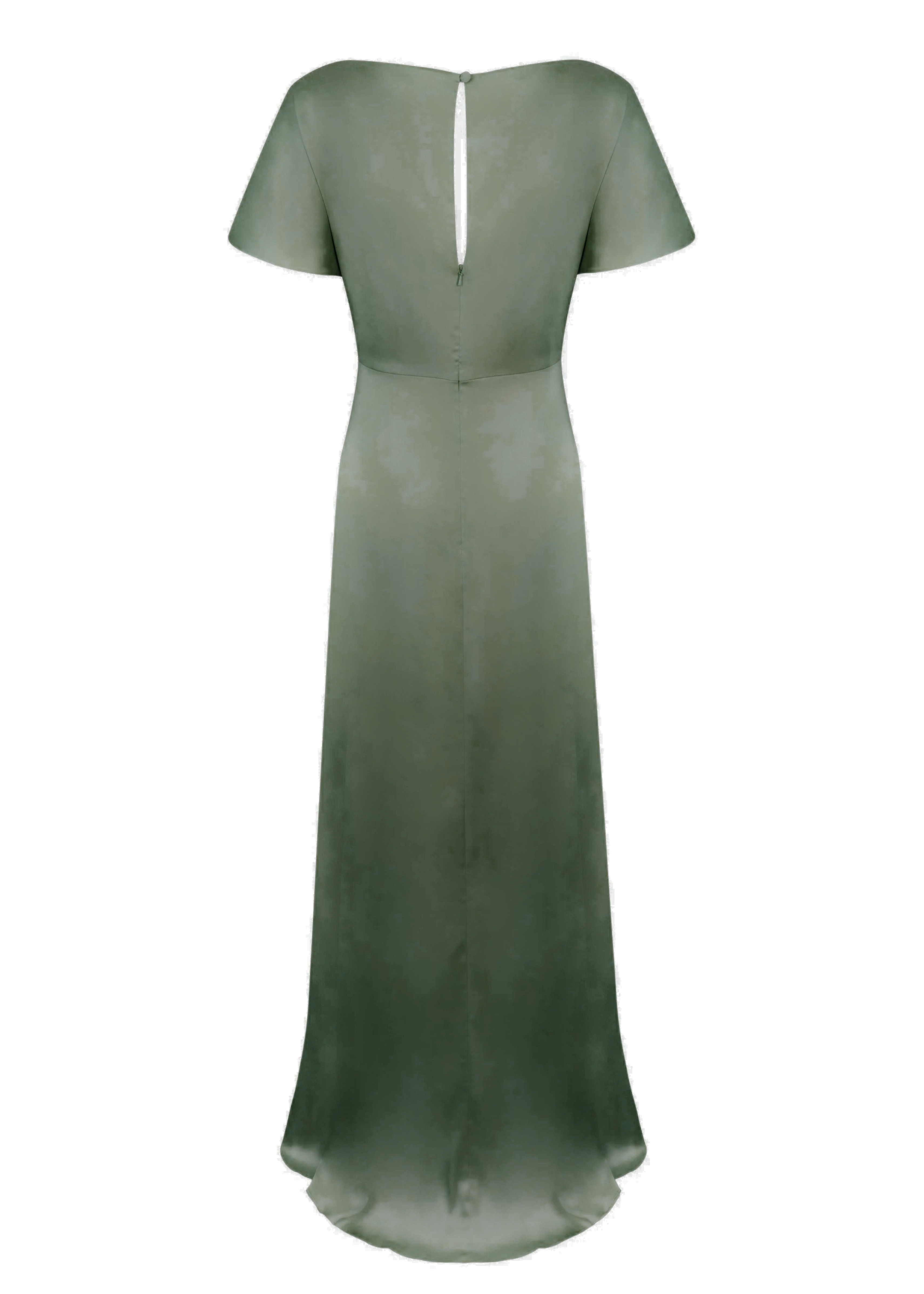 Camilla Bridesmaid Dress in Olive Grove Satin