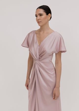 Camilla Bridesmaid Dress in Smoked Blush