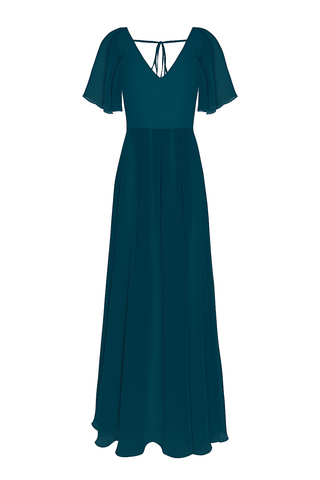 Phoebe Bridesmaid Dress In Emerald Dawn