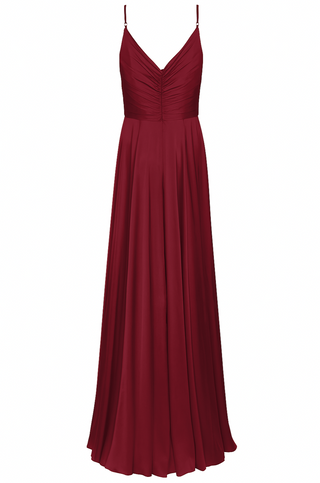 Isla Bridesmaid Dress in Merlot