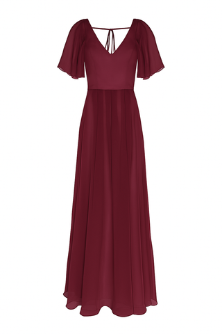 Phoebe Bridesmaid Dress In Merlot