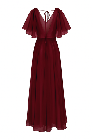 Phoebe Bridesmaid Dress In Merlot