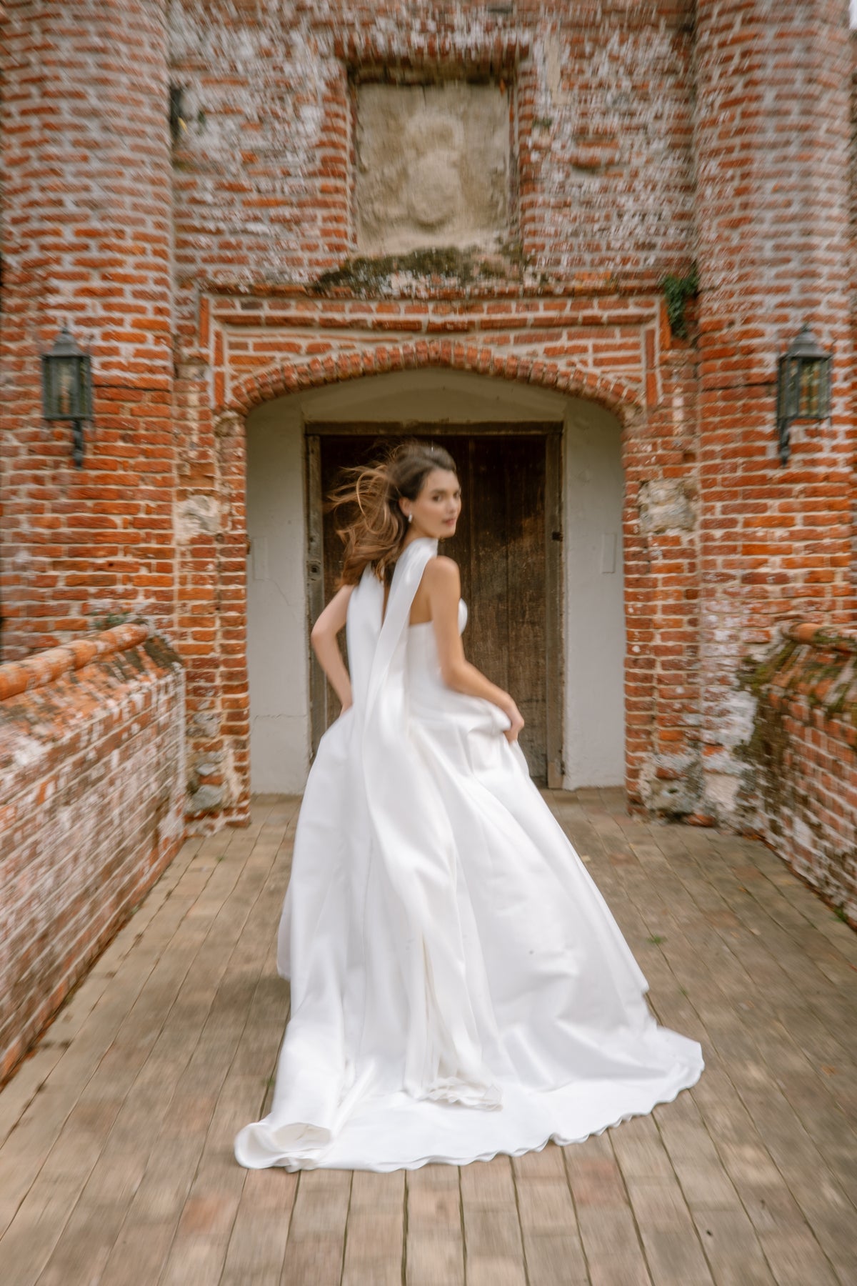 Camille Satin Bridal Scarf