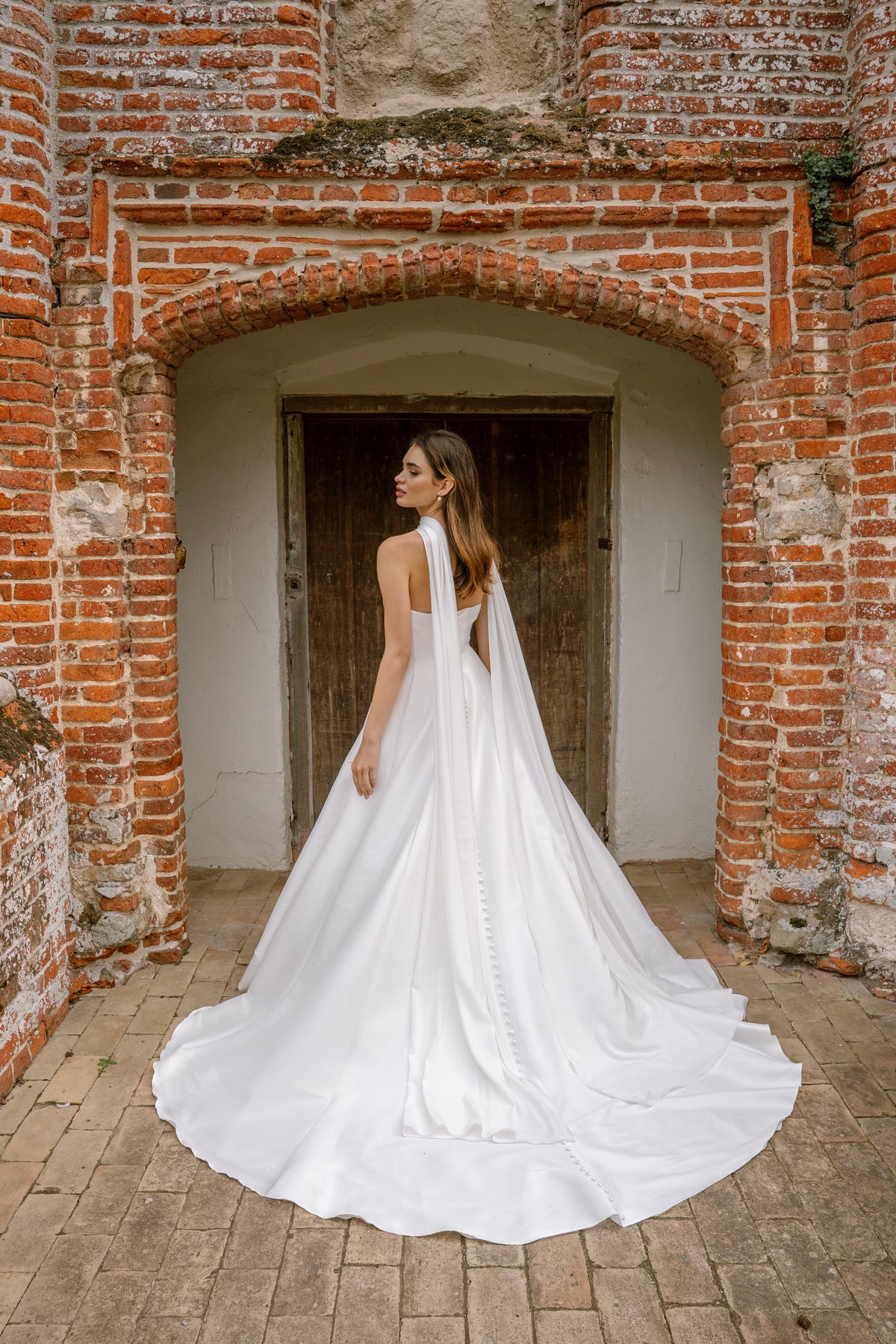 Camille Satin Bridal Scarf