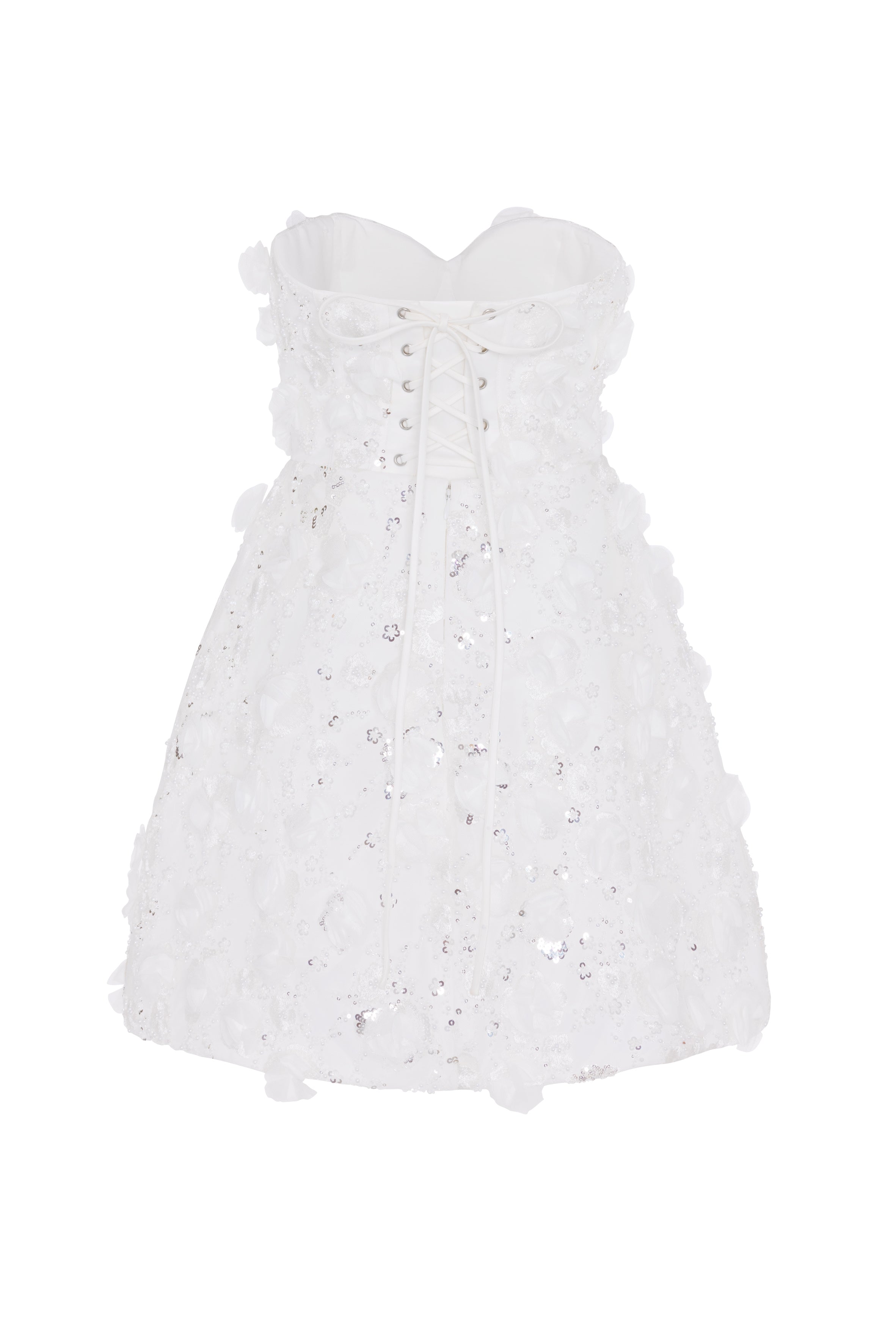 Taylor Bridal Mini Dress in Ivory