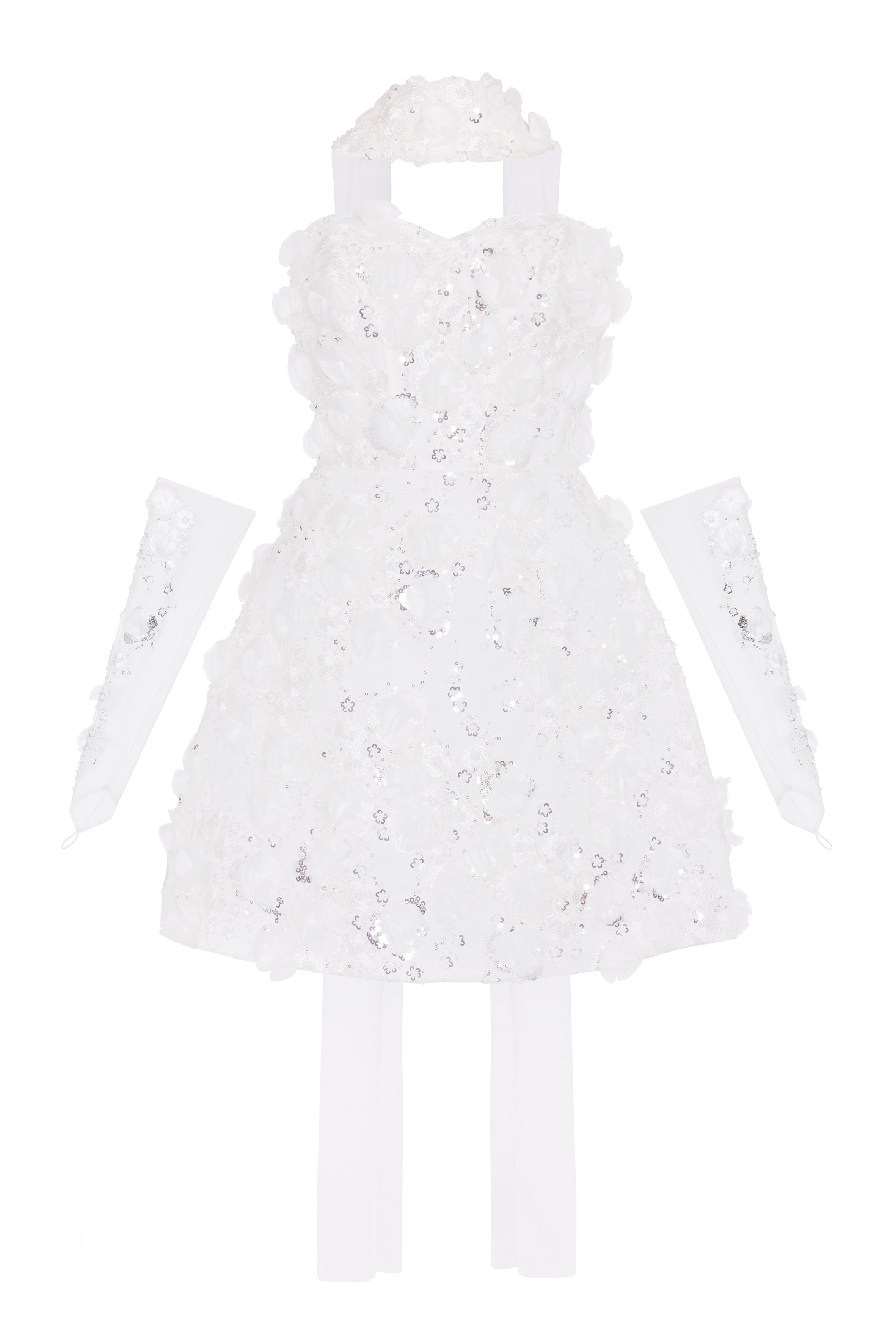 Taylor Bridal Mini Dress in Ivory