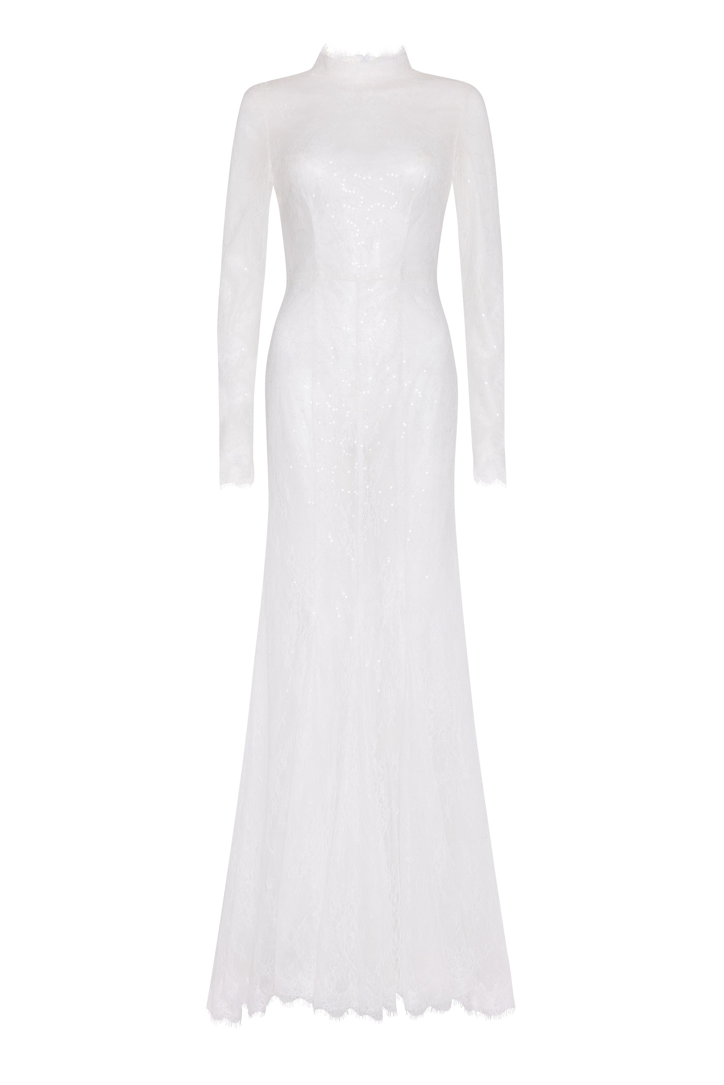 Nova Bridal Dress in Ivory Chantilly Lace