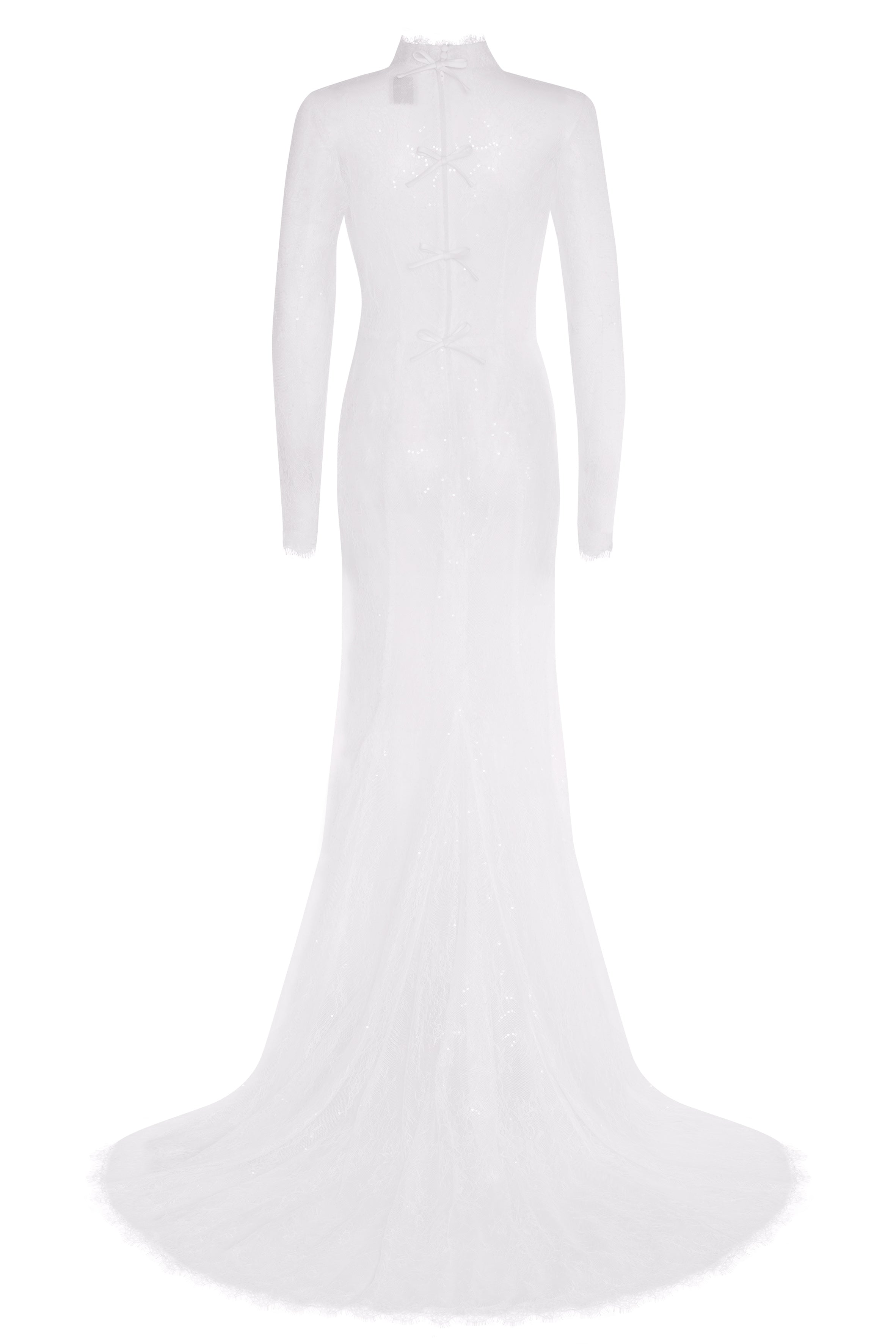 Nova Bridal Dress in Ivory Chantilly Lace