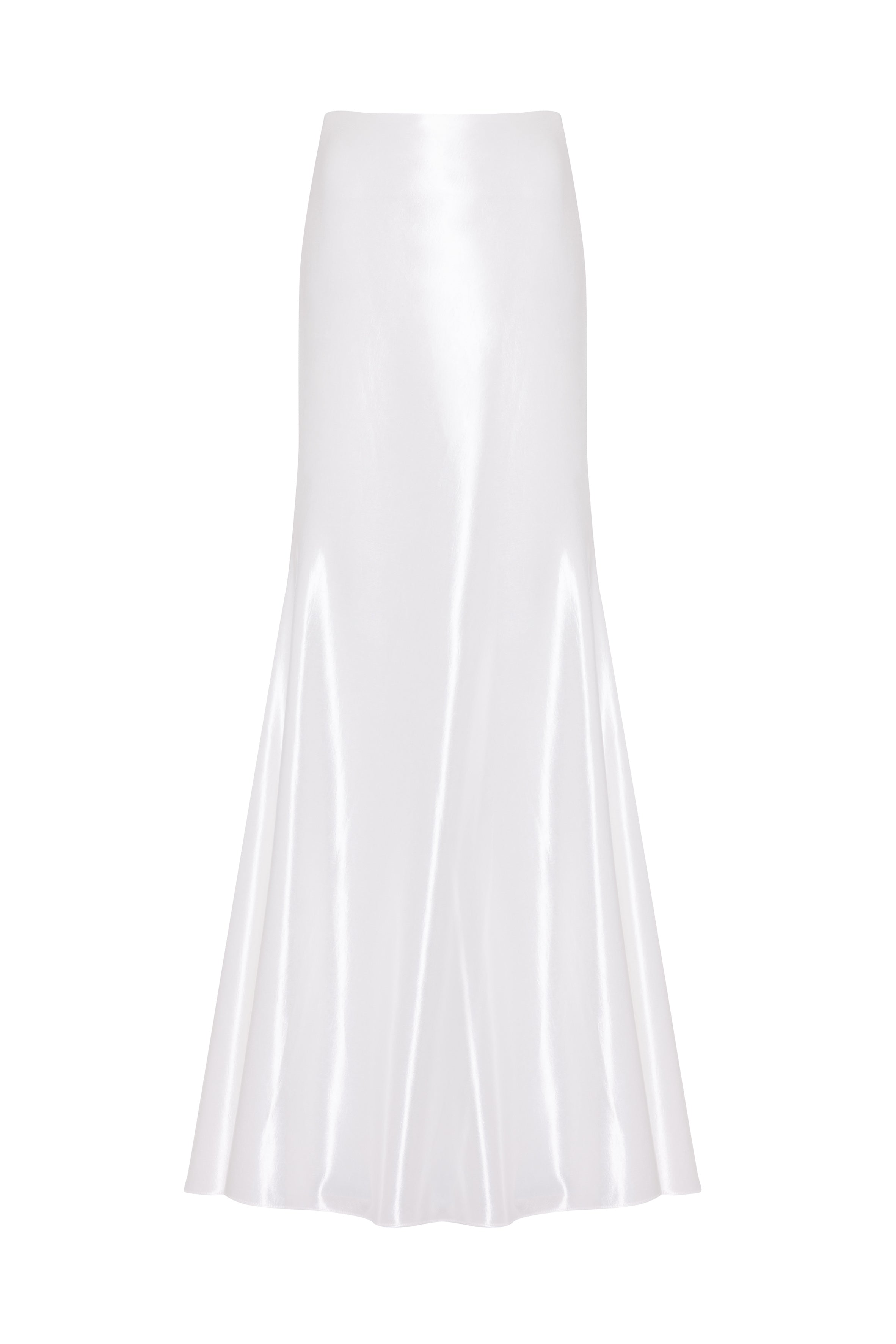 Topaz Bridal Skirt in Ivory Hammered Satin