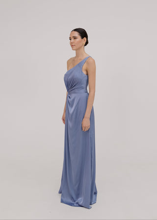 Greta Bridesmaid Dress in French Blue