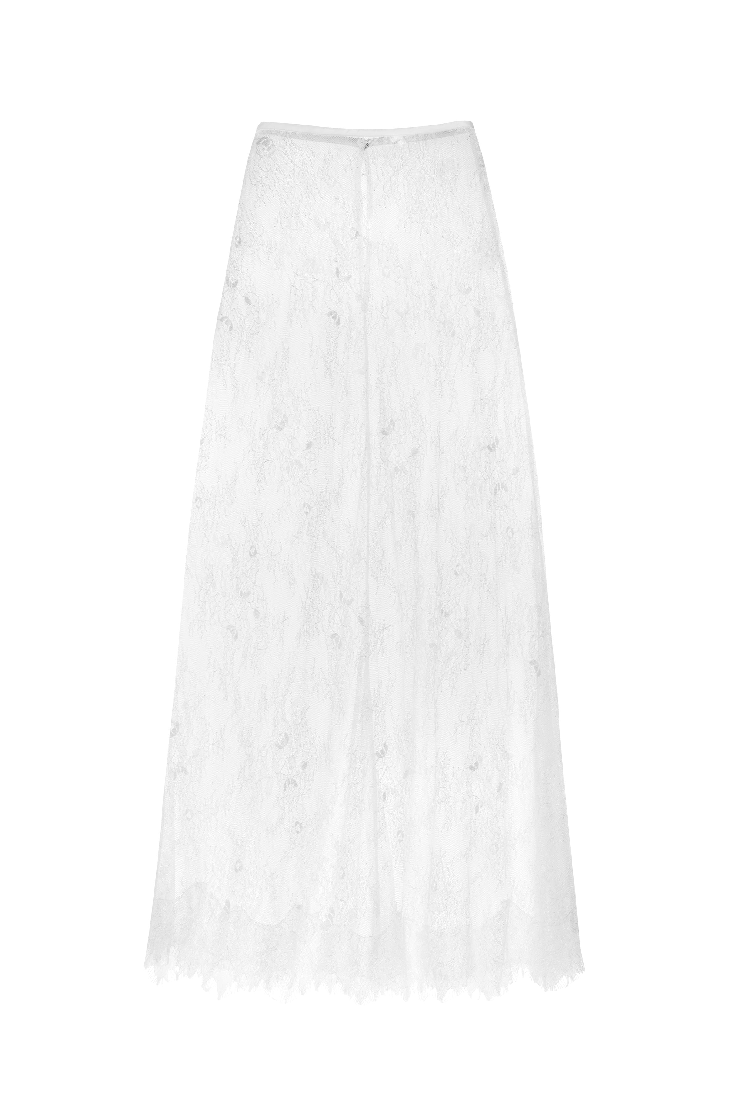 Nicholl Bridal Skirt in Ivory Chantilly Lace