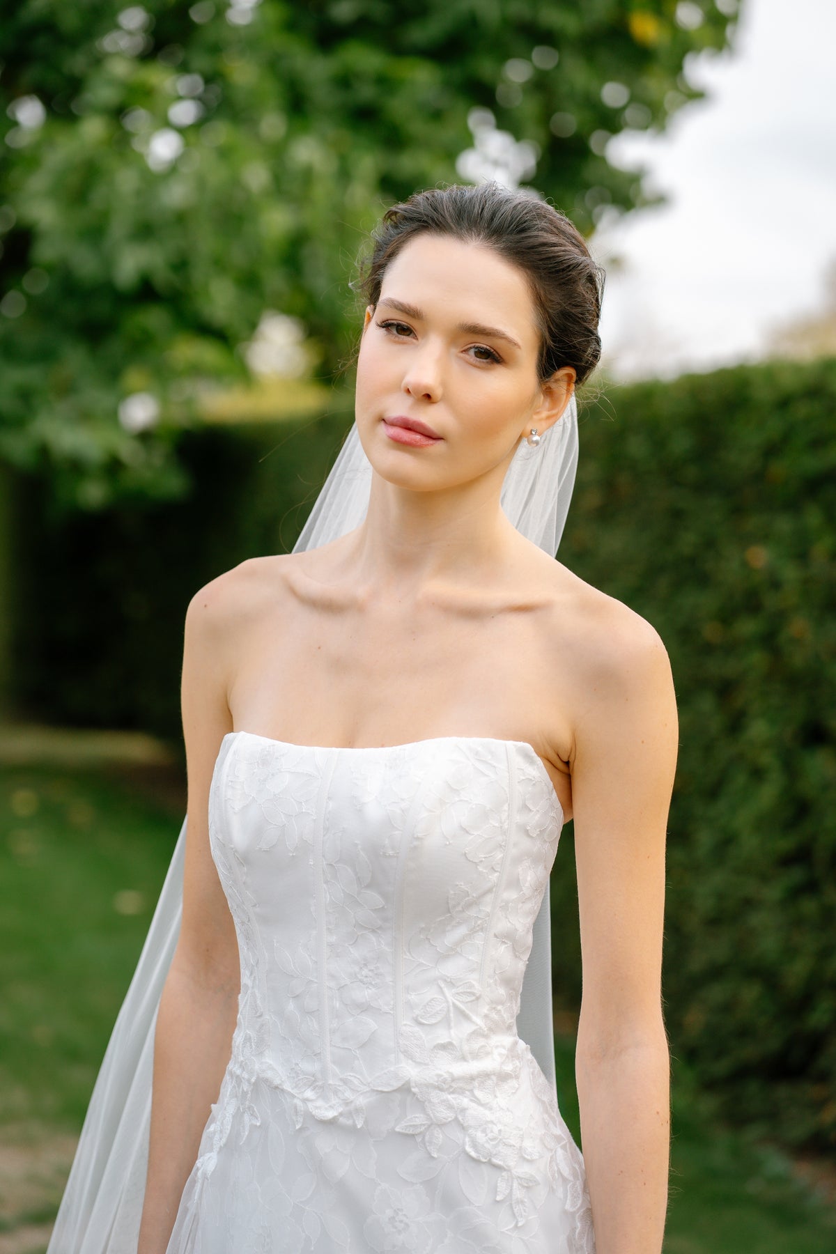 Cosima Strapless Lace A-line Wedding Dress