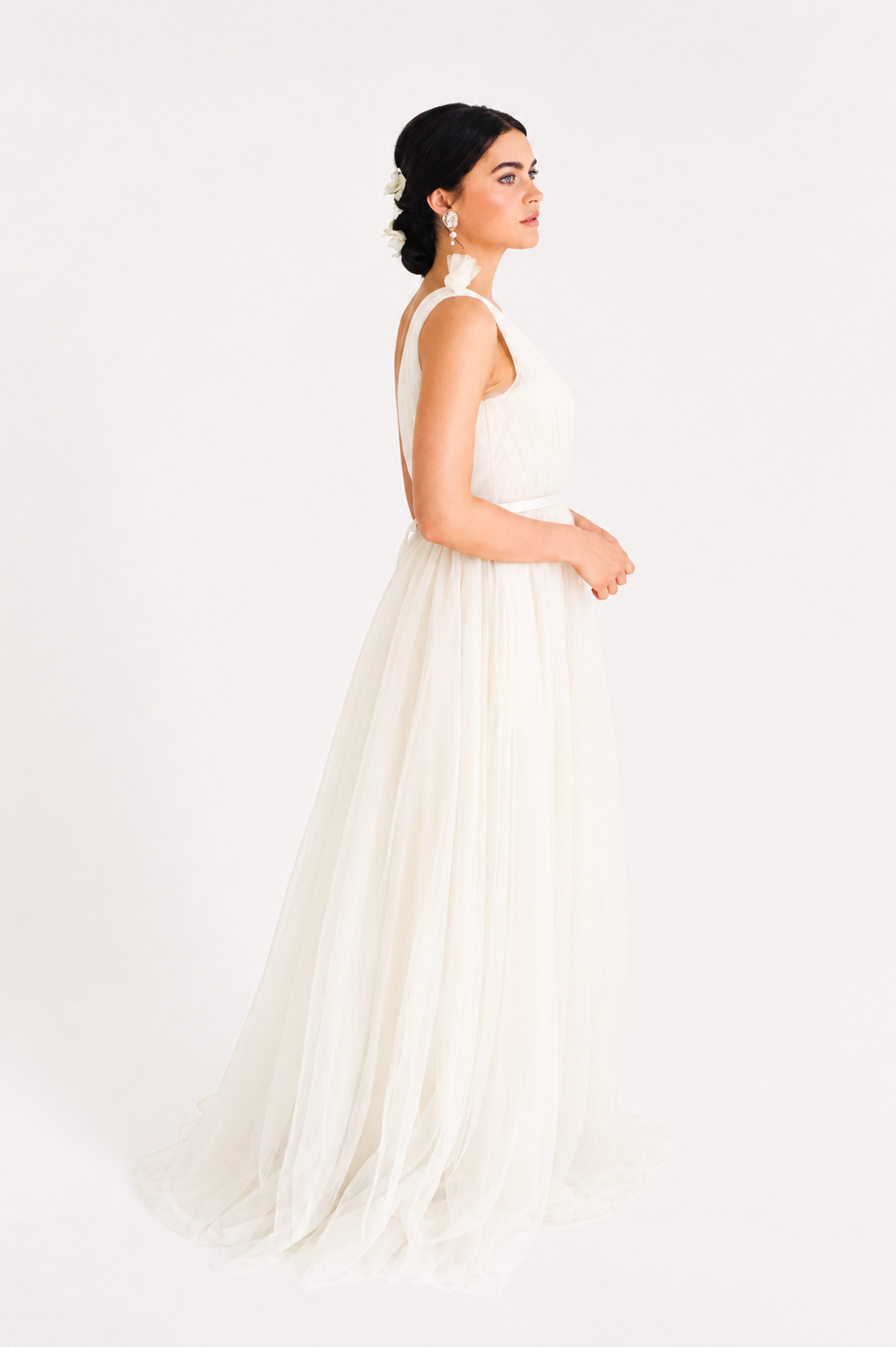 Grace Bridesmaid Dress in Ivory Tulle
