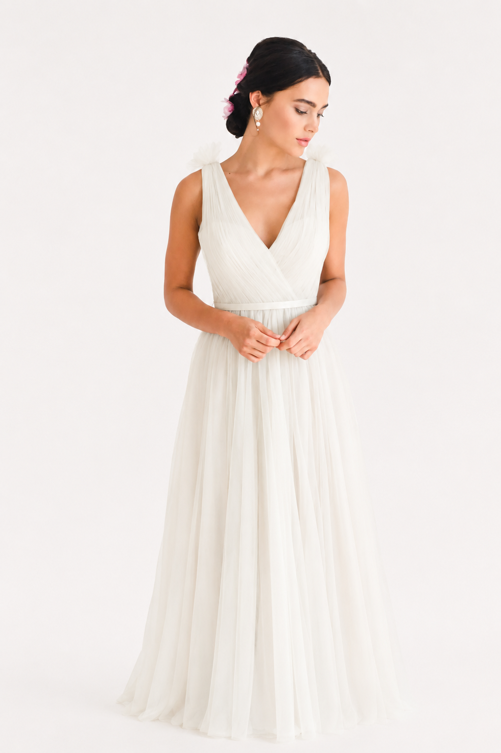 Grace Bridesmaid Dress in Ivory Tulle