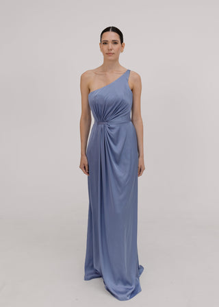 Greta Bridesmaid Dress in French Blue