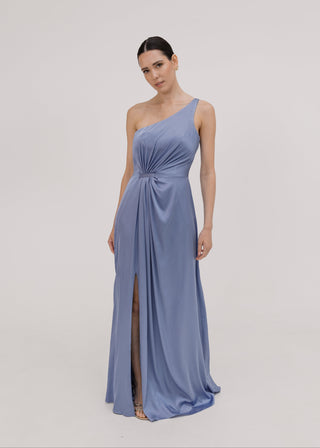Greta Bridesmaid Dress in French Blue