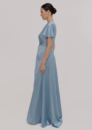 Camilla Bridesmaid Dress in Dusty Blue