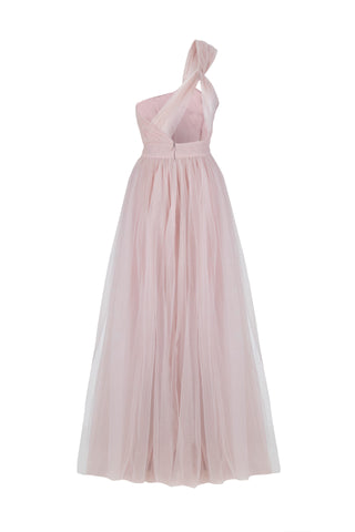 Luna Bridesmaid Dress in Smoked Blush