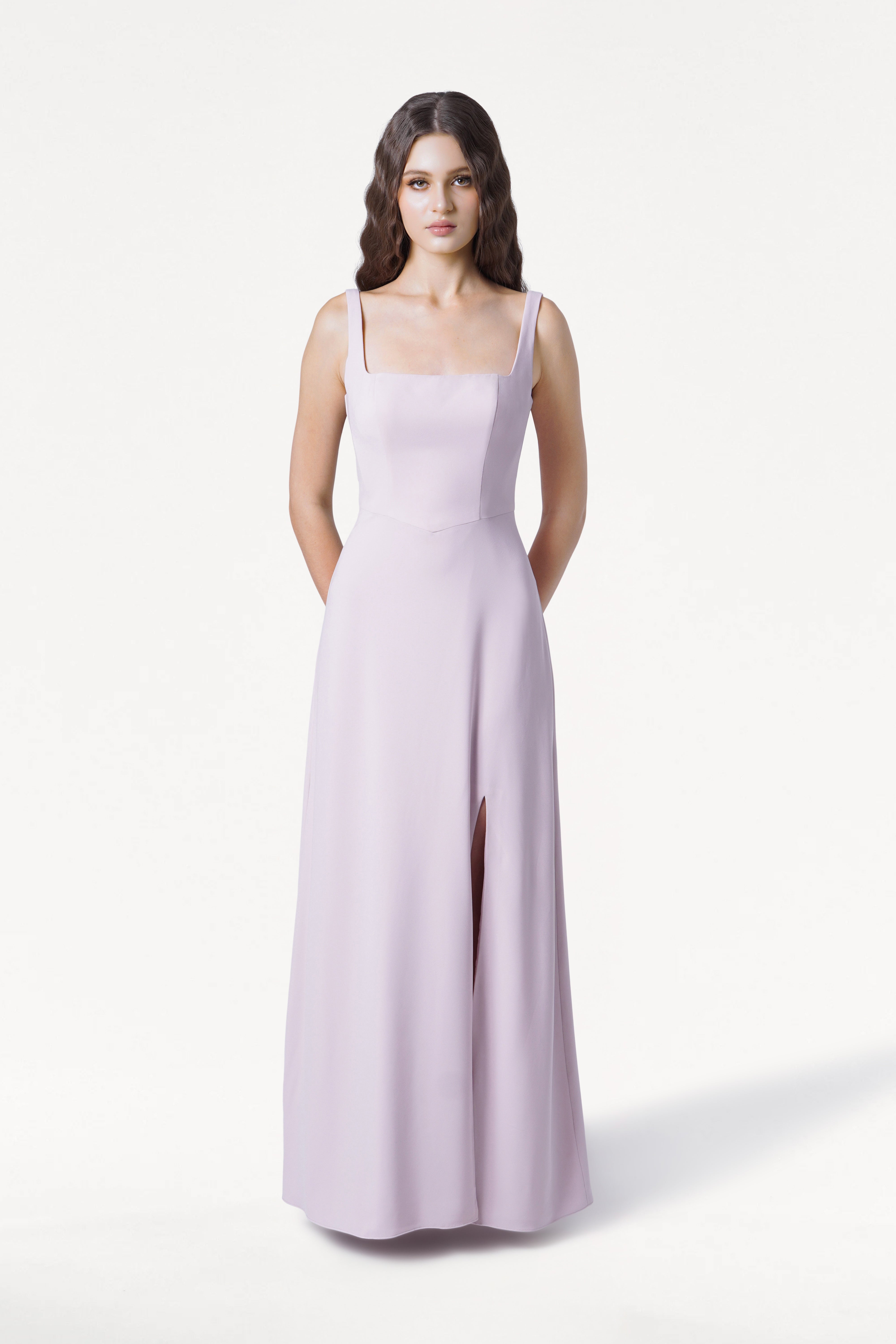 Helena Bridesmaid Dress in Smoked Blush