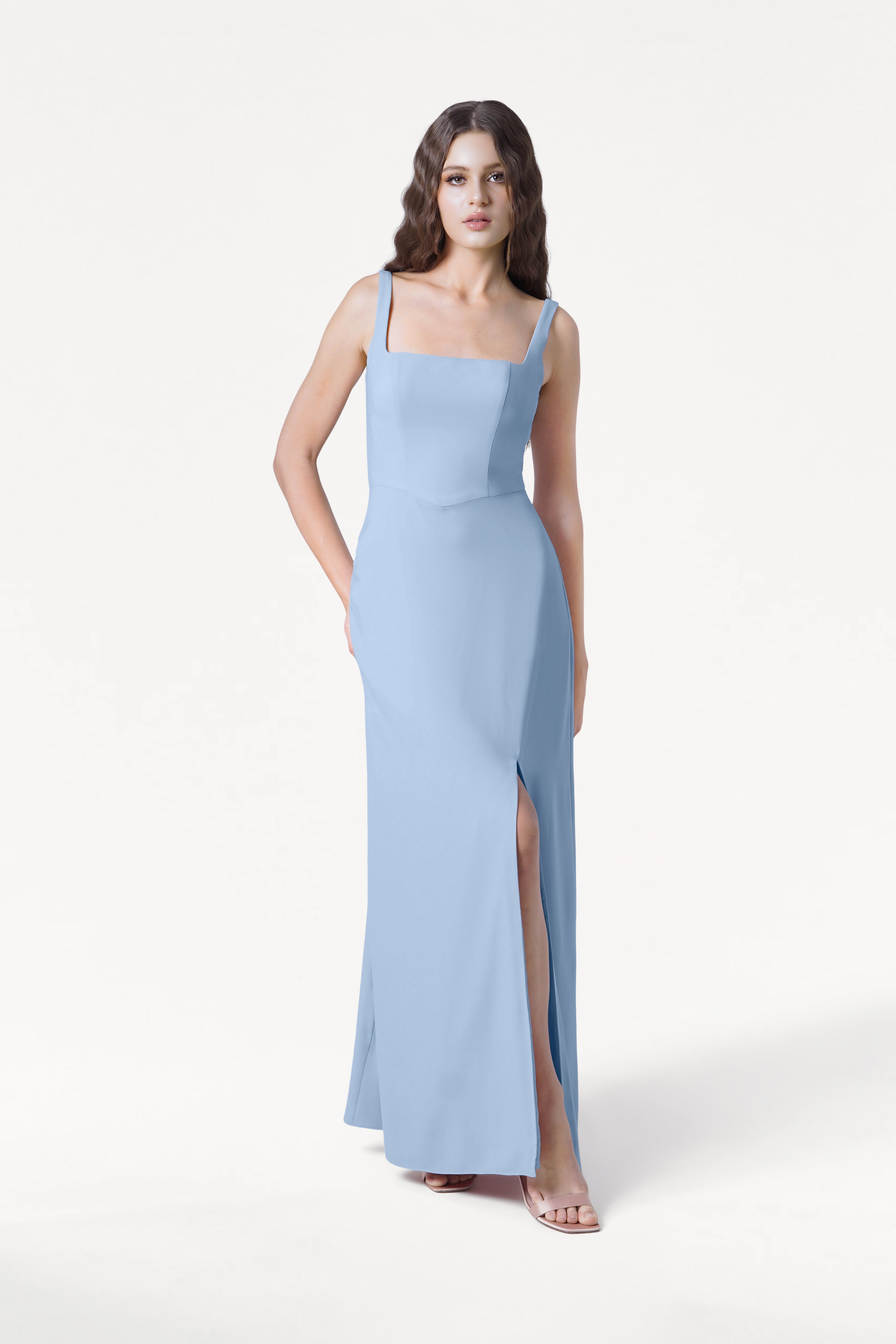 Helena Bridesmaid Dress in Dusty Blue