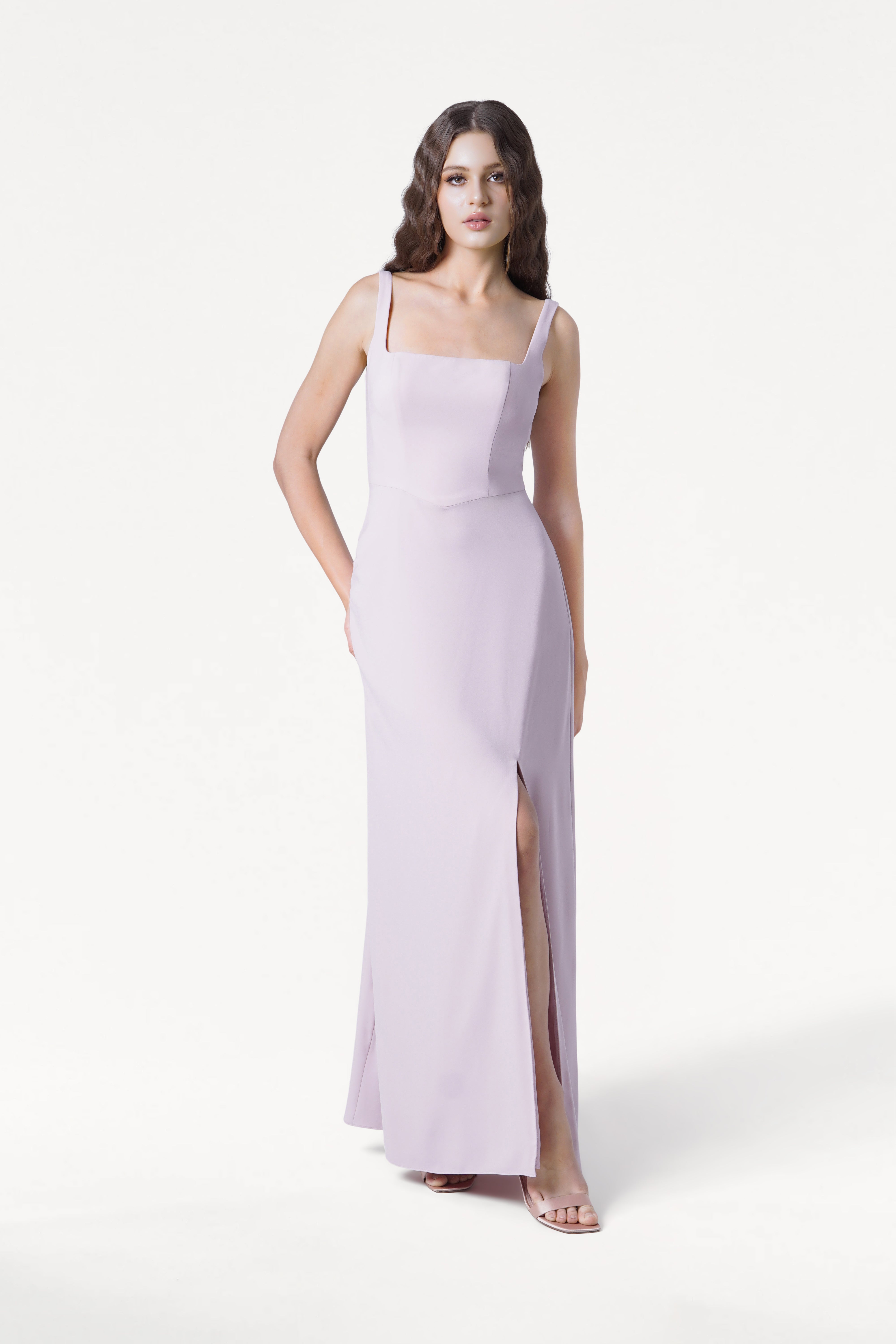 Helena Bridesmaid Dress in Smoked Blush