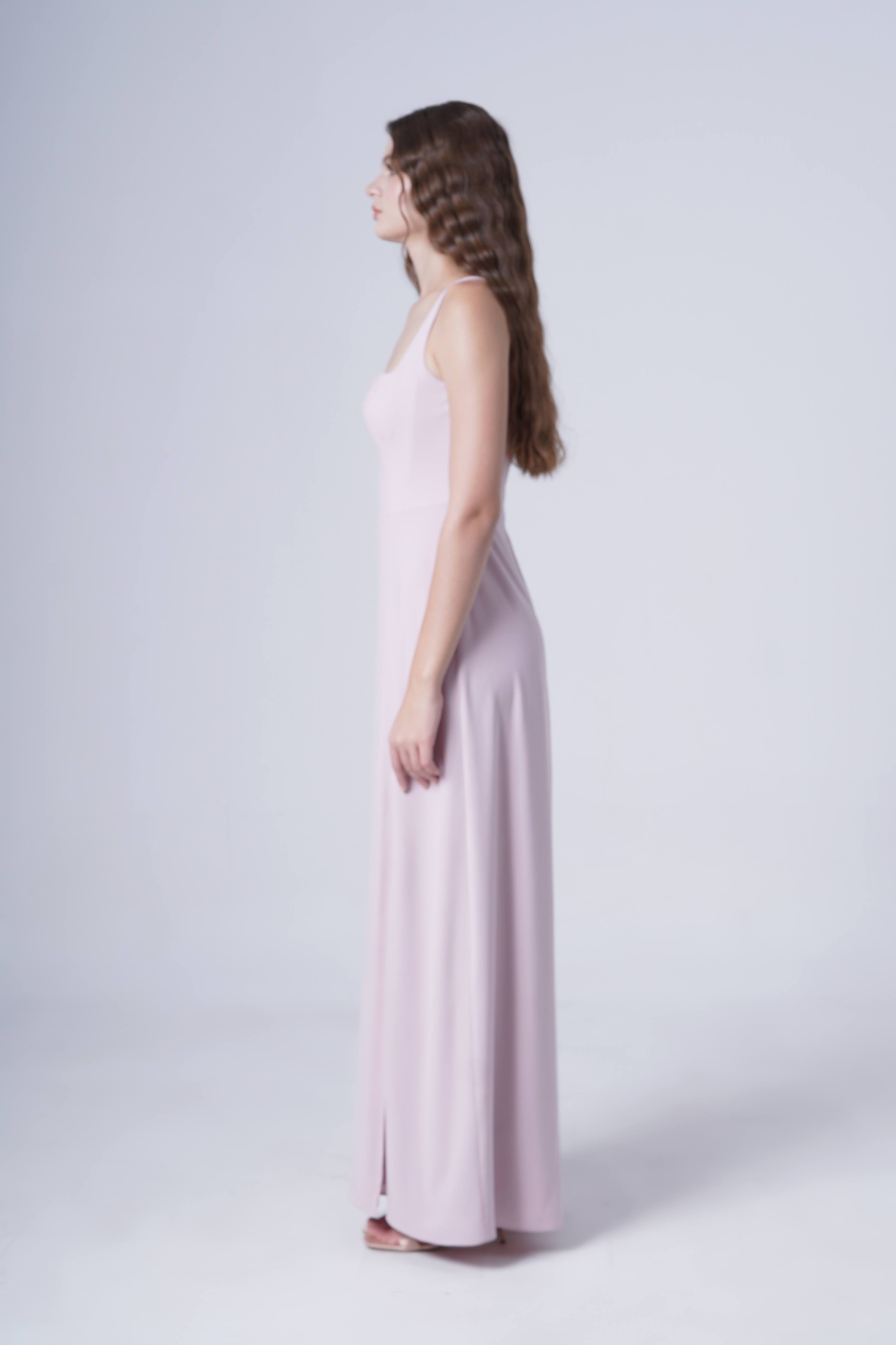 Helena Bridesmaid Dress in Smoked Blush