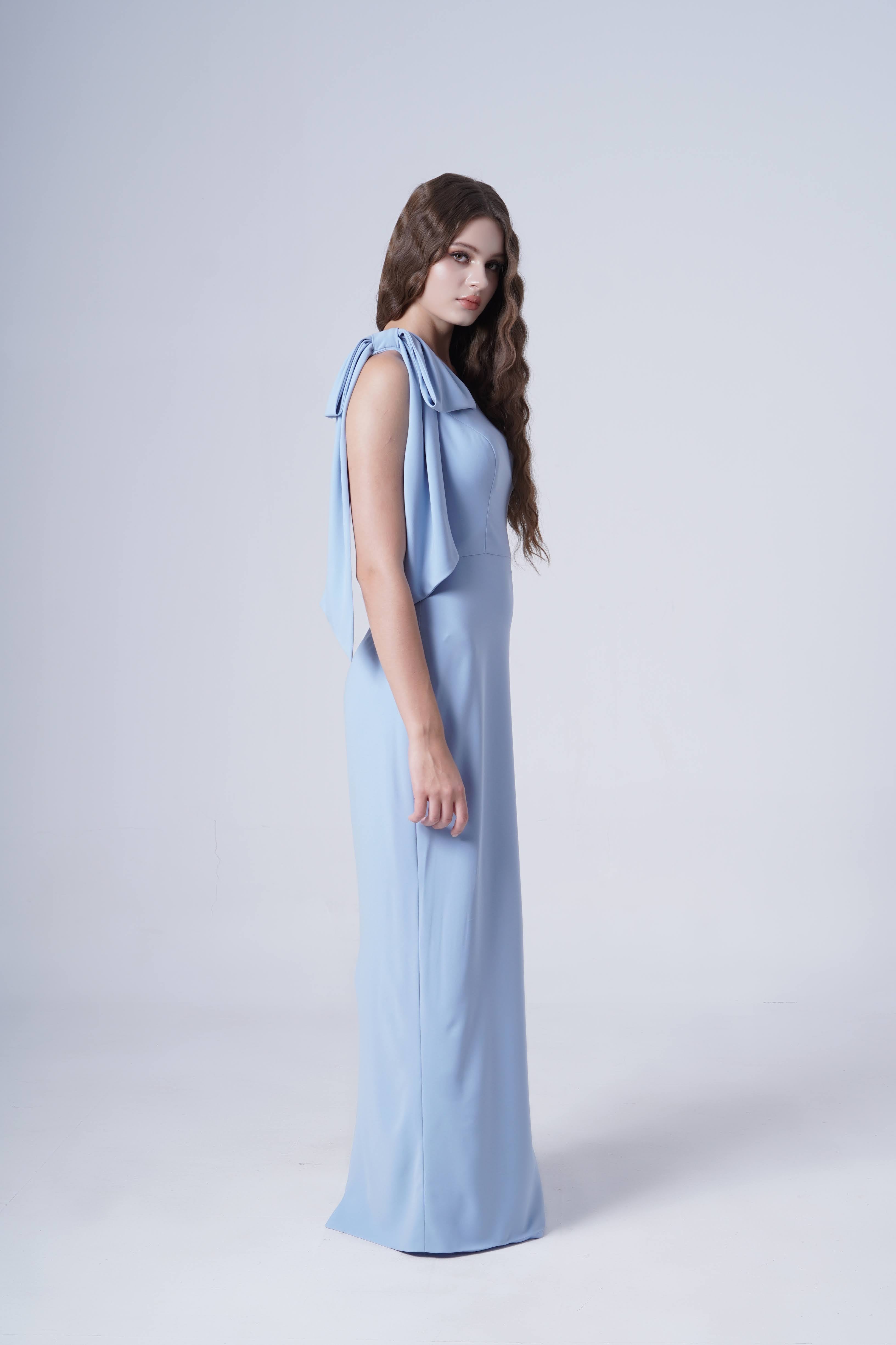 Valentina Bridesmaid Dress in Dusty Blue