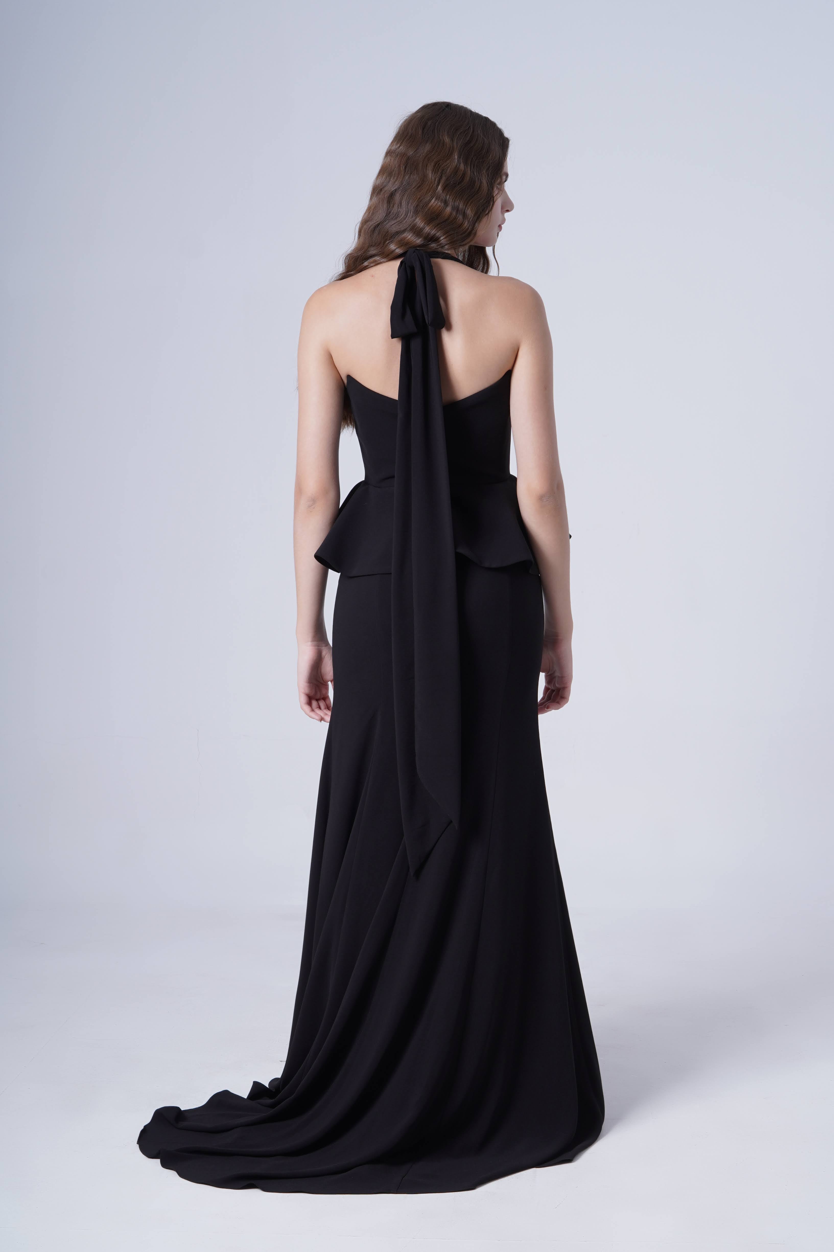 Peony Bridesmaid Dress in Black