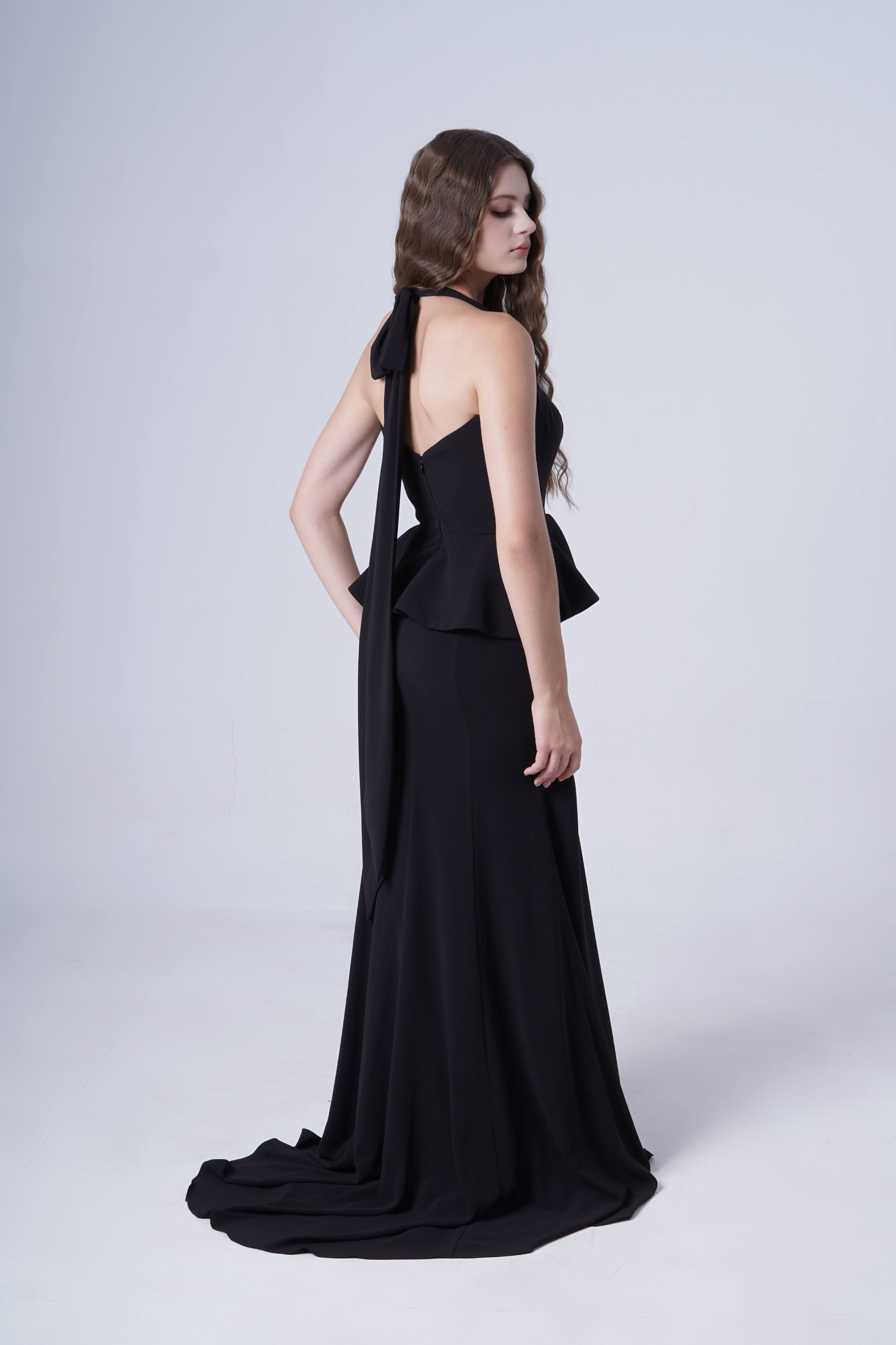 Peony Bridesmaid Dress in Black