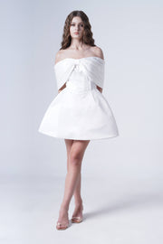 Aspen Bridal Mini Dress in Ivory
