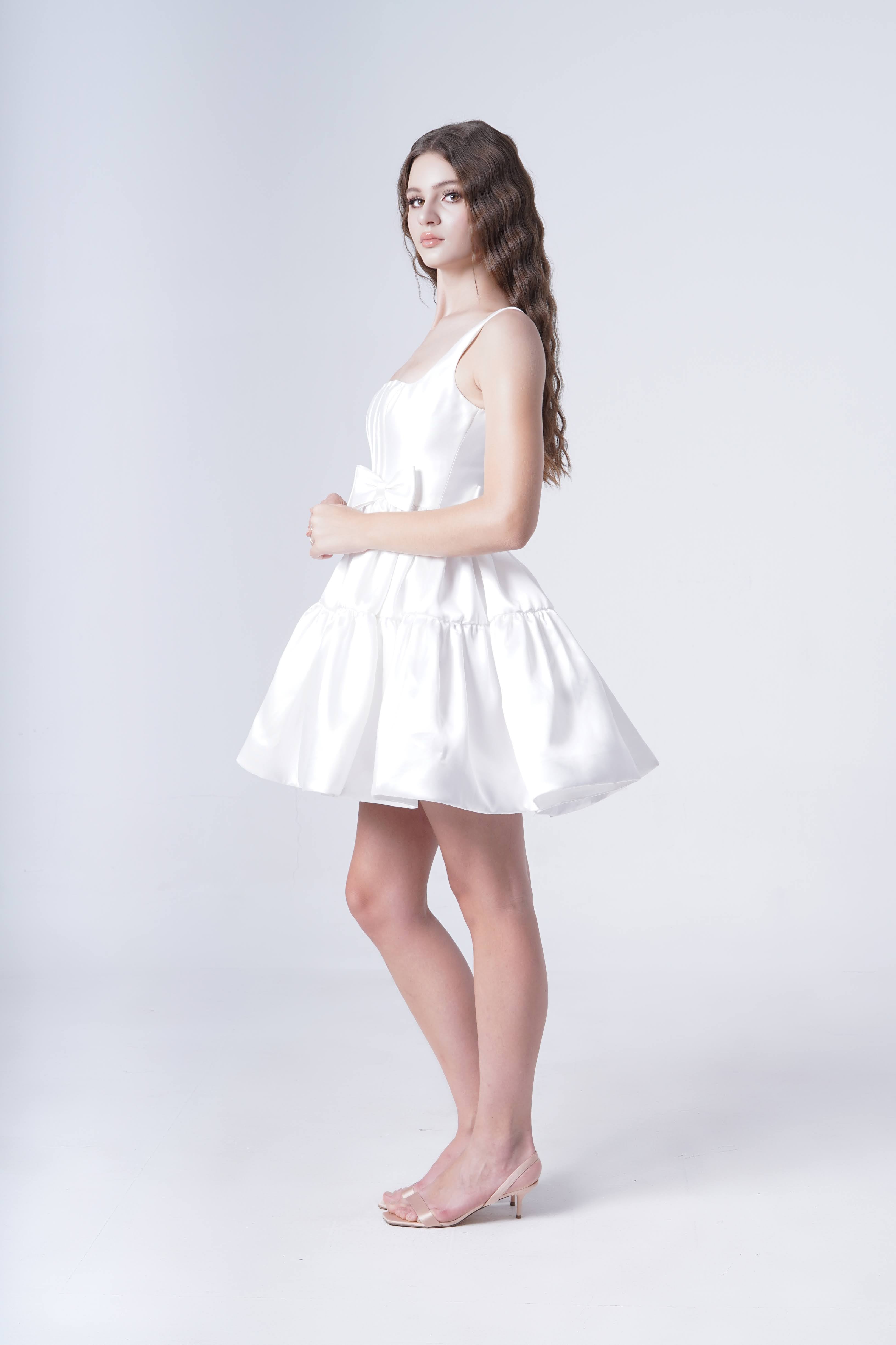 Bloom Bridal Mini Dress in Ivory