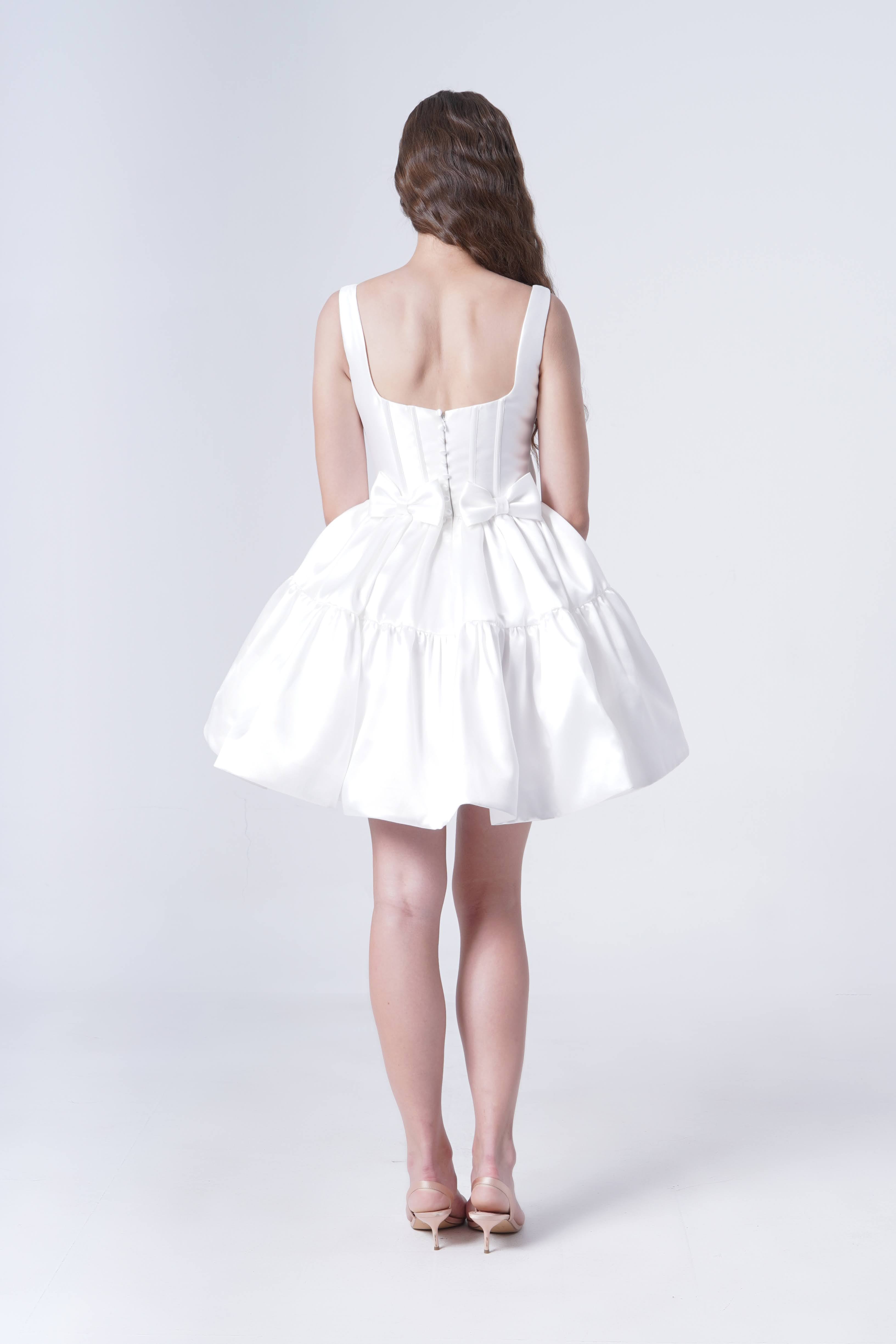 Bloom Bridal Mini Dress in Ivory