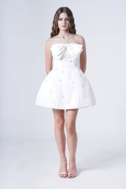 Zephyr Bridal Mini Dress in Ivory