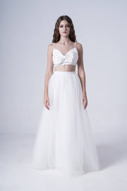 Wyatt Bridal Skirt in Ivory Tulle
