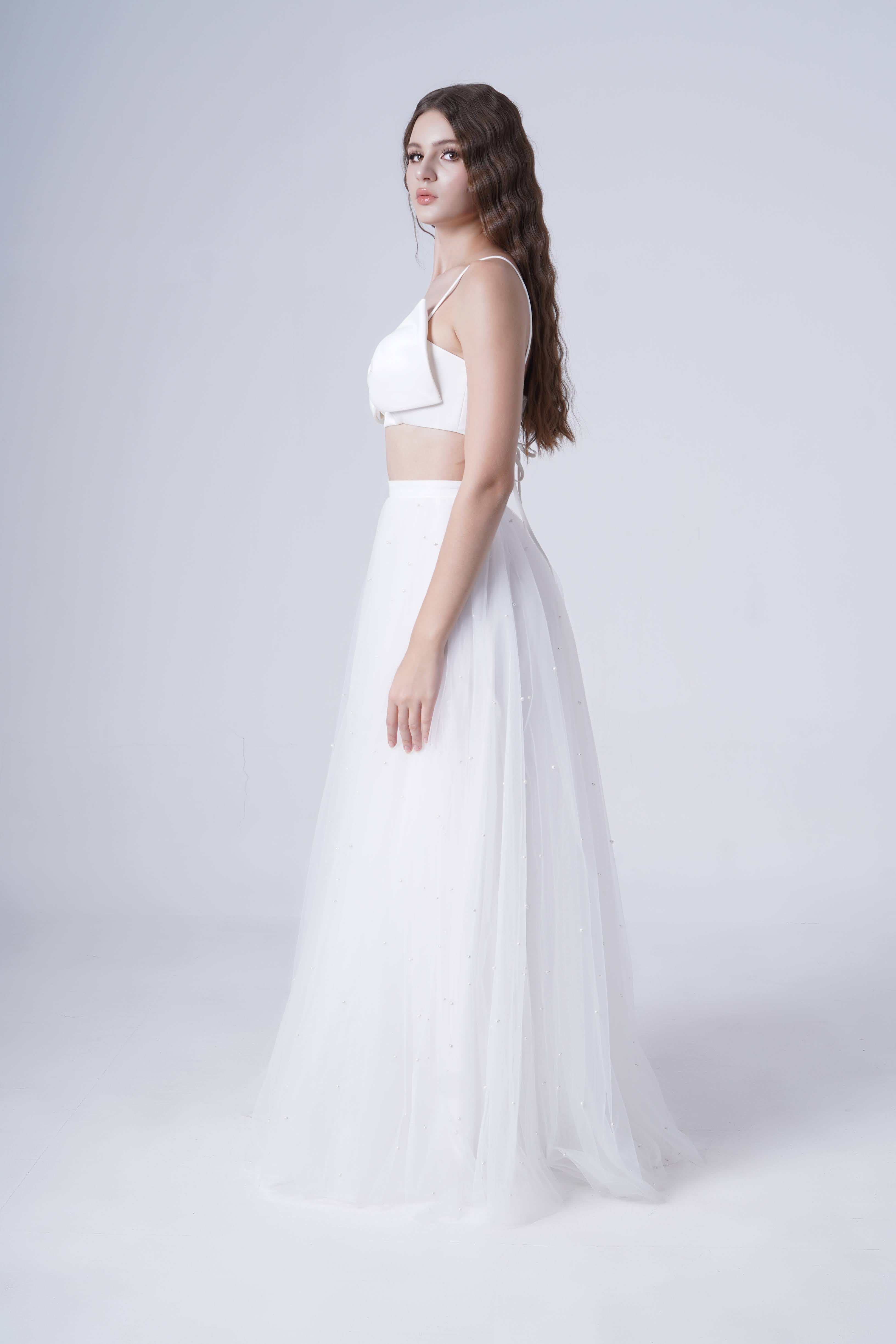 Onyx Bridal Top in Ivory