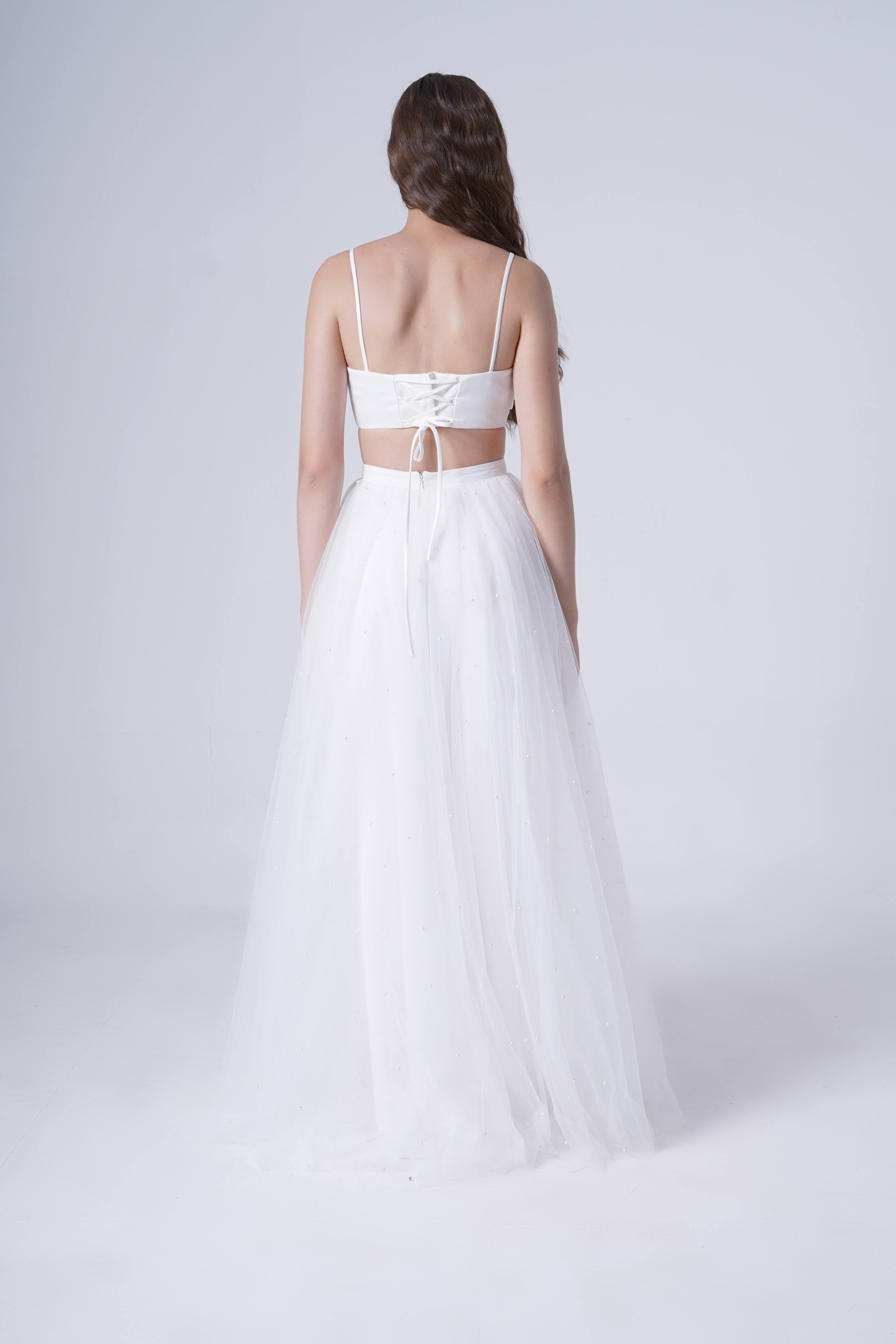 Wyatt Bridal Skirt in Ivory Tulle