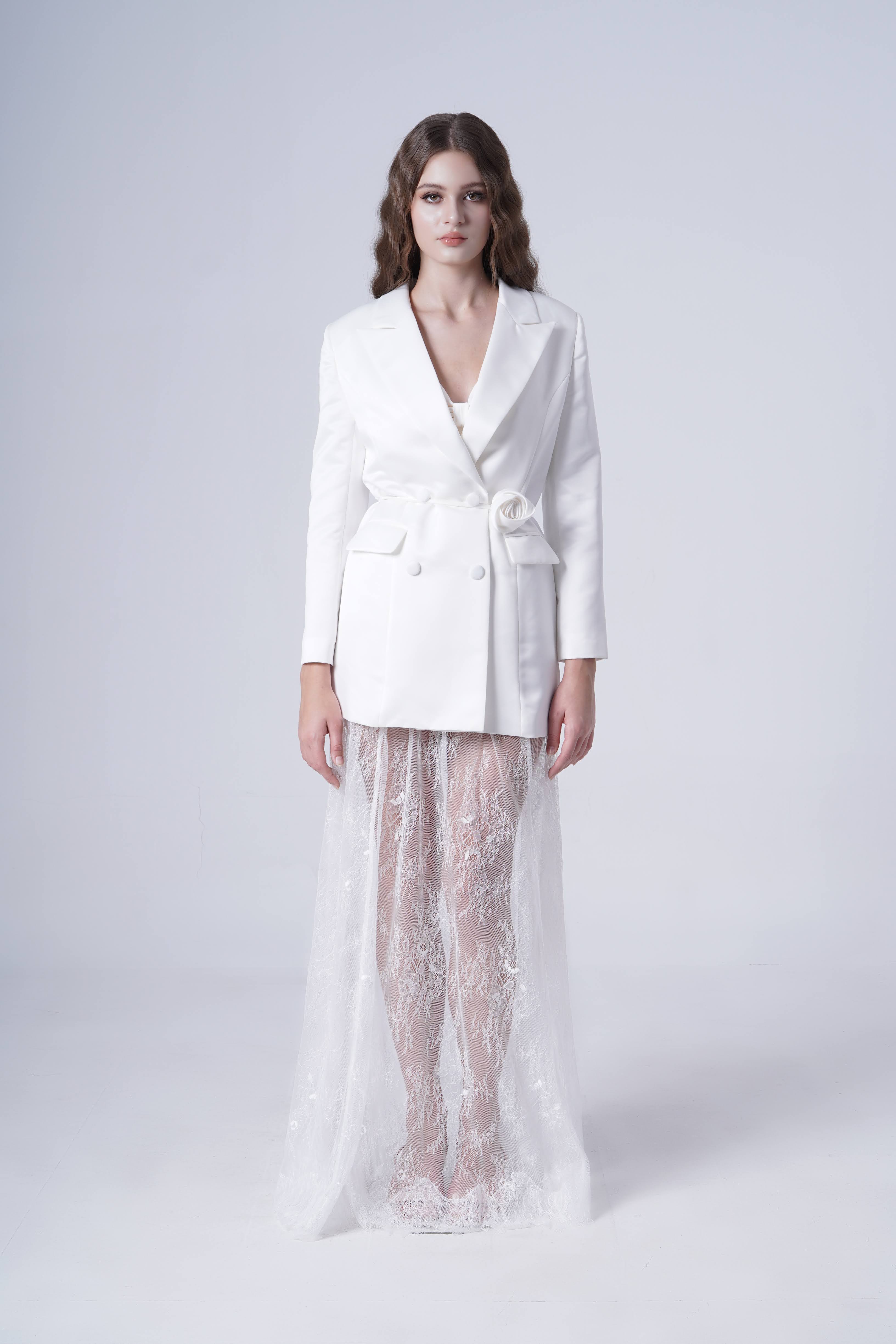 Bacall Bridal Jacket in Ivory