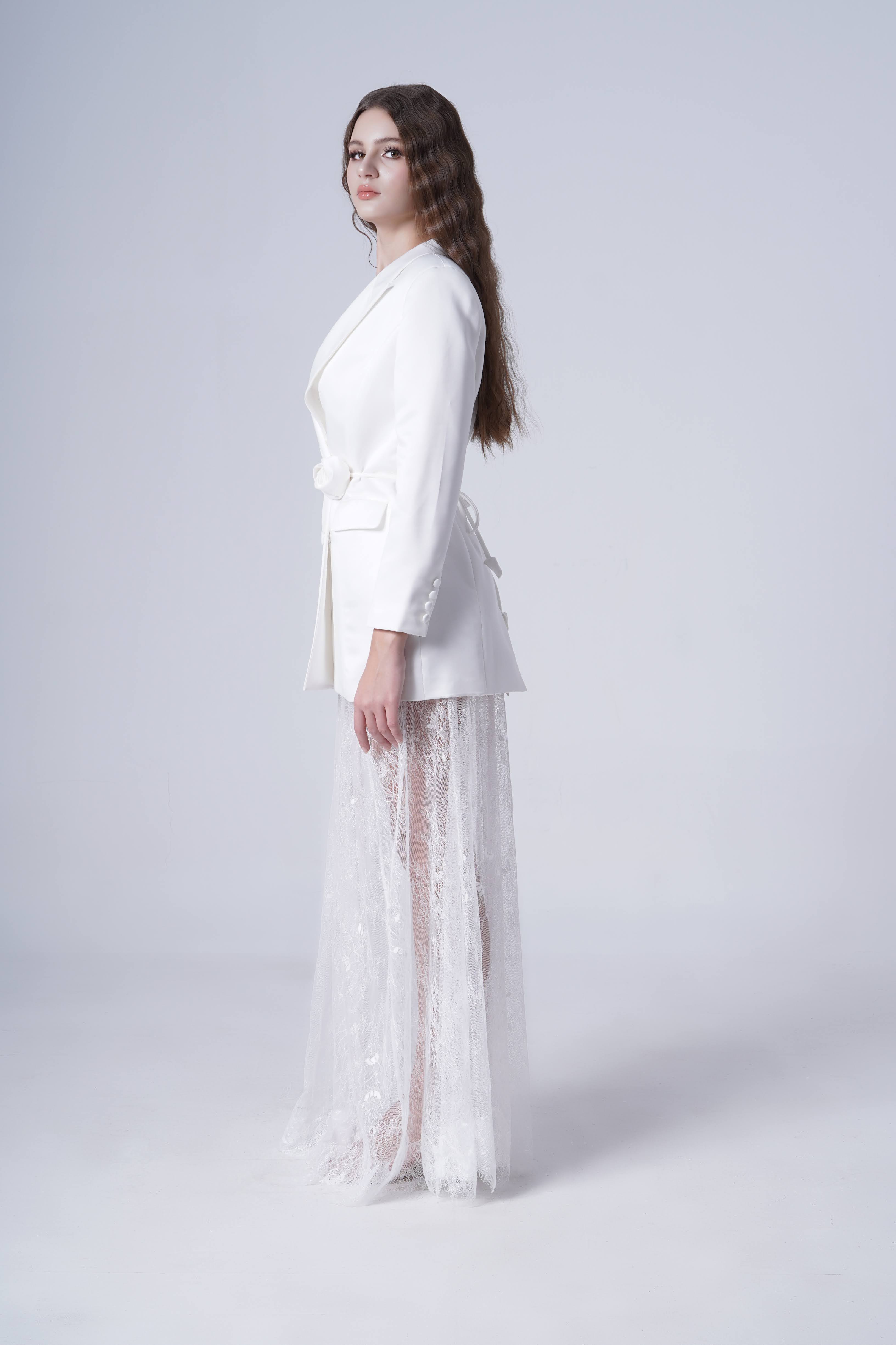 Bacall Bridal Jacket in Ivory