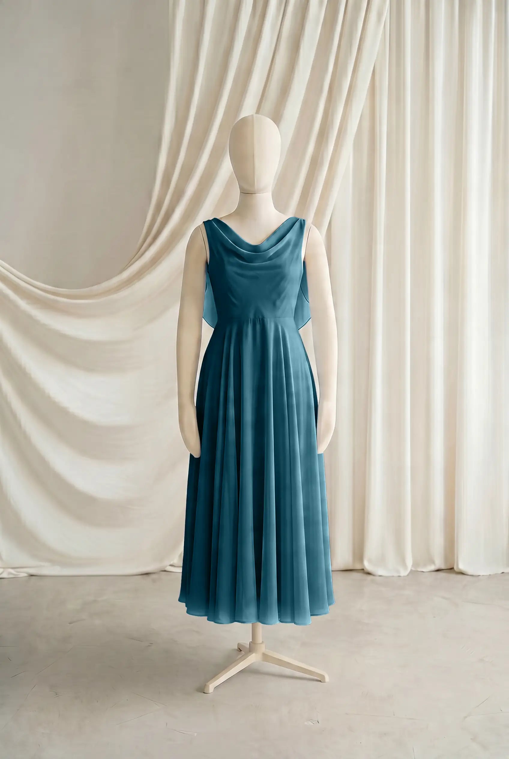 Athena Junior Bridesmaid Dress In Emerald Dawn Chiffon