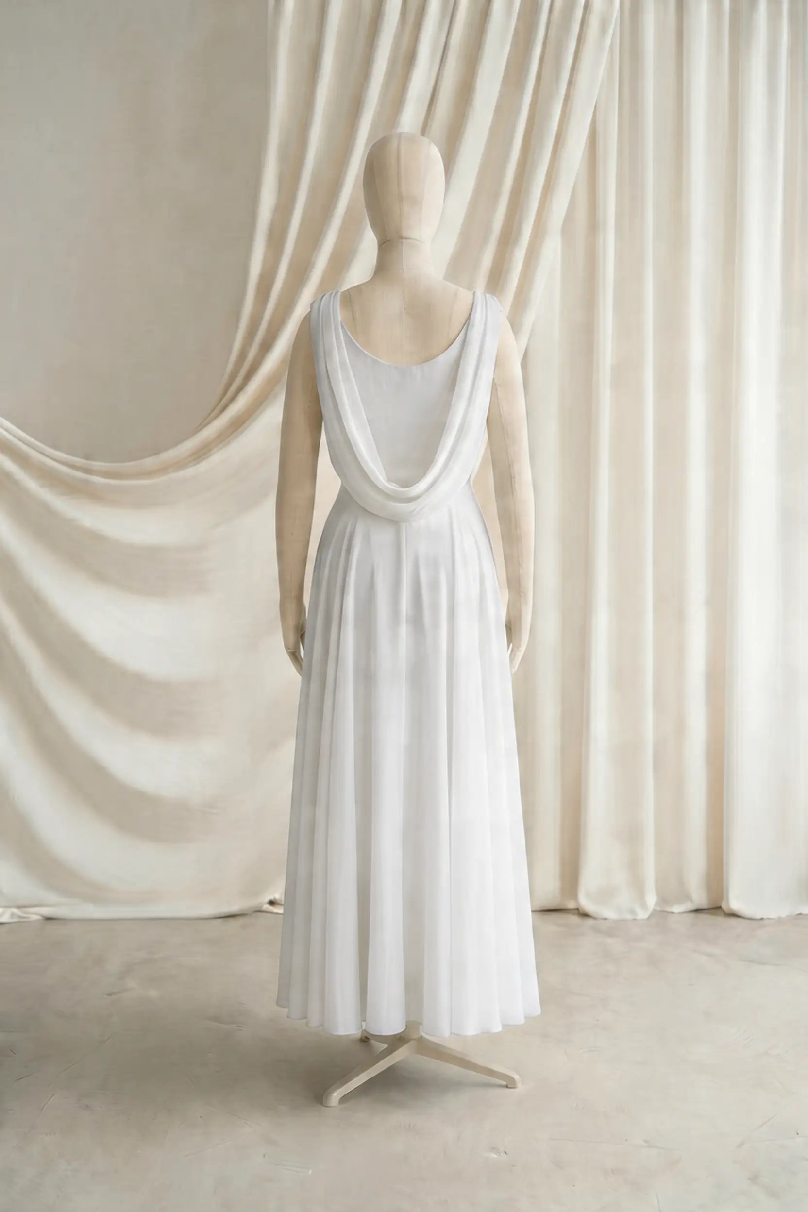 Athena Junior Bridesmaid Dress In Ivory Chiffon