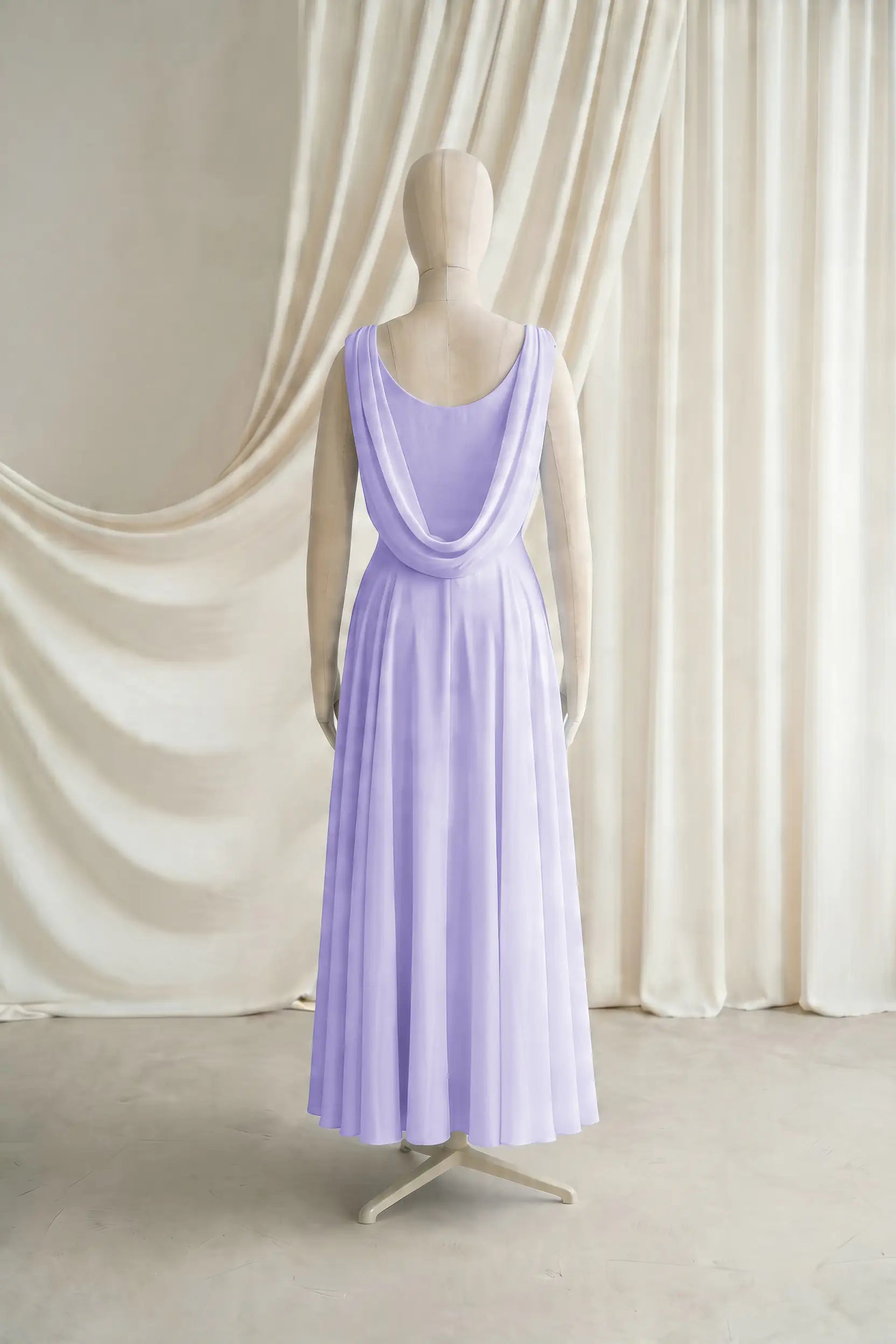 Athena Junior Bridesmaid Dress In Lilac Mist Chiffon